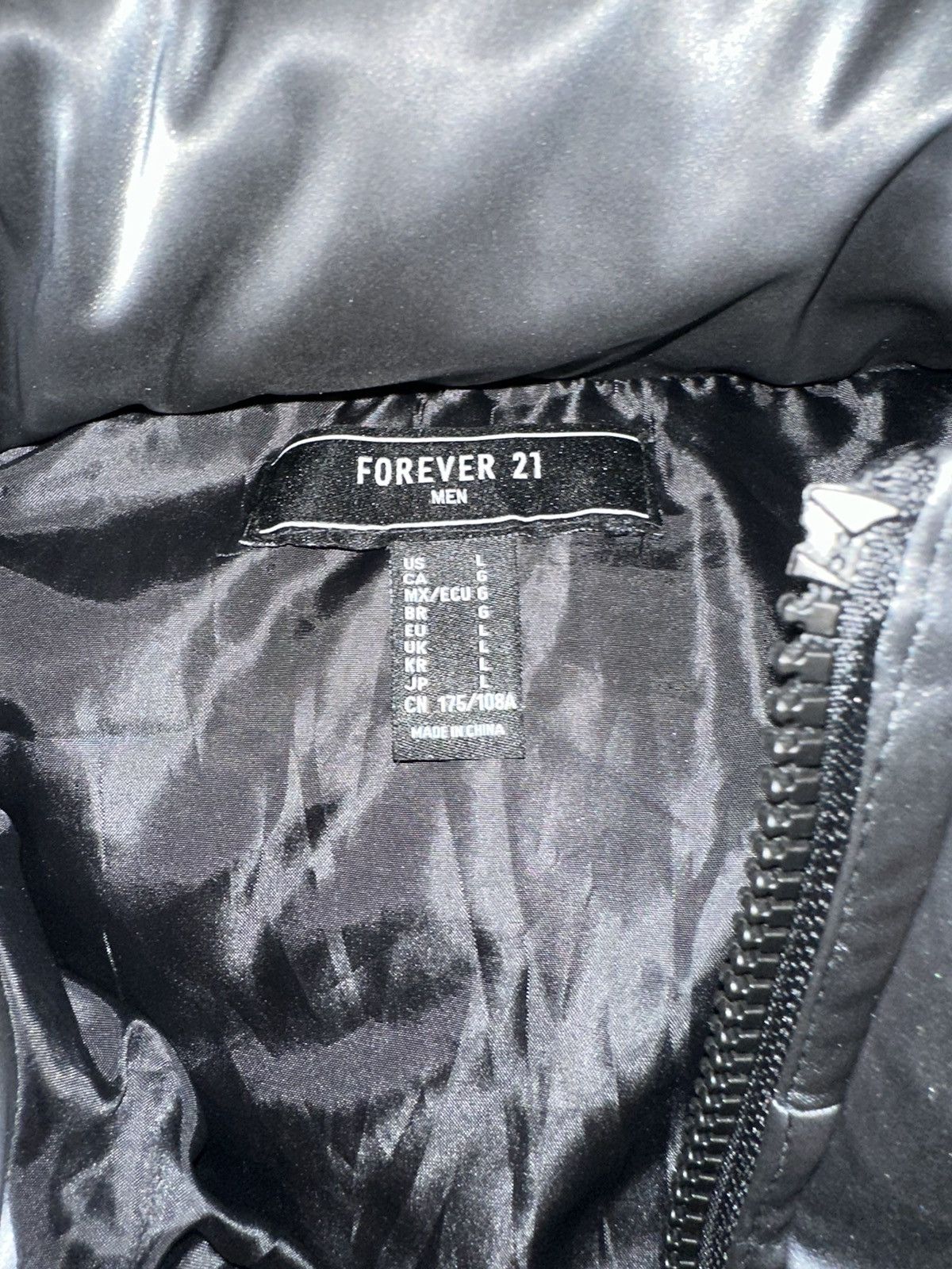 Forever 21 Shiny Black/Grey Winter Puffer Jacket Size US L / EU 52-54 / 3 - 3 Thumbnail