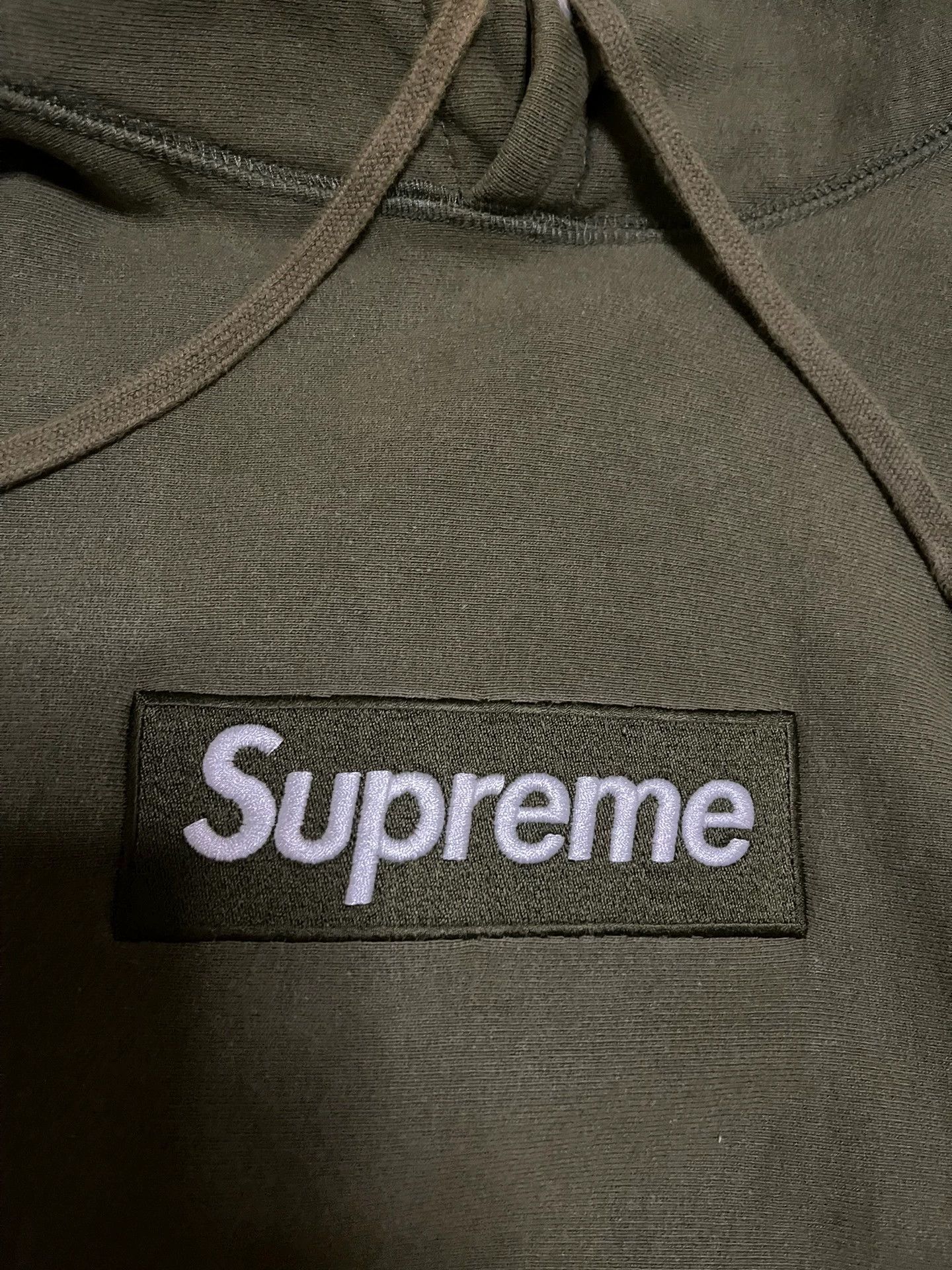 Supreme Supreme FW11 Olive Box Logo Hoodie (2 Fading) 2nd Size US M / EU 48-50 / 2 - 7 Thumbnail