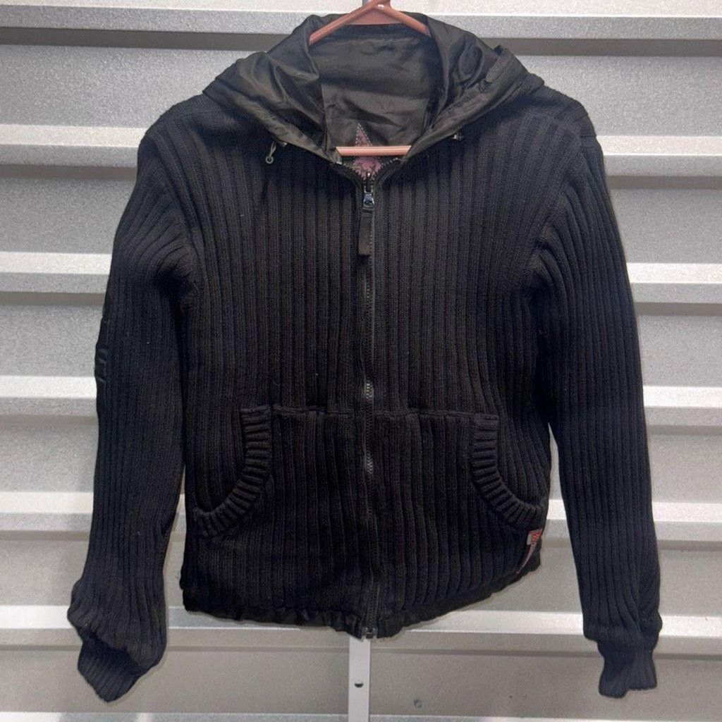 Harley Davidson Harley Davidson Ribbed Sweater Jacket medium Size M / US 6-8 / IT 42-44 - 2 Thumbnail
