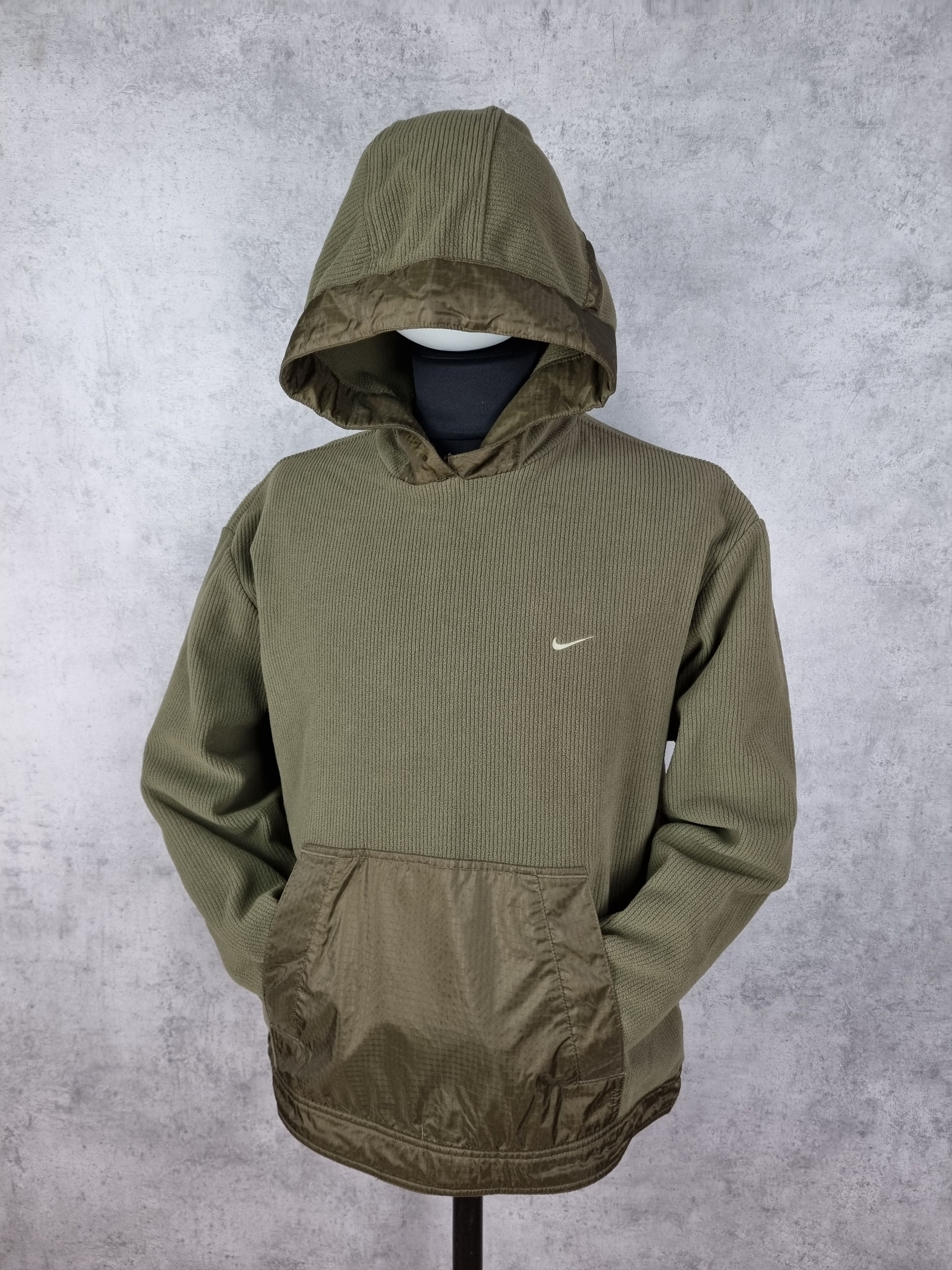 Nike × Vintage Vintage NIKE Small Swoosh Fleece Hoodie Travis Scott style Size US L / EU 52-54 / 3 - 2 Thumbnail