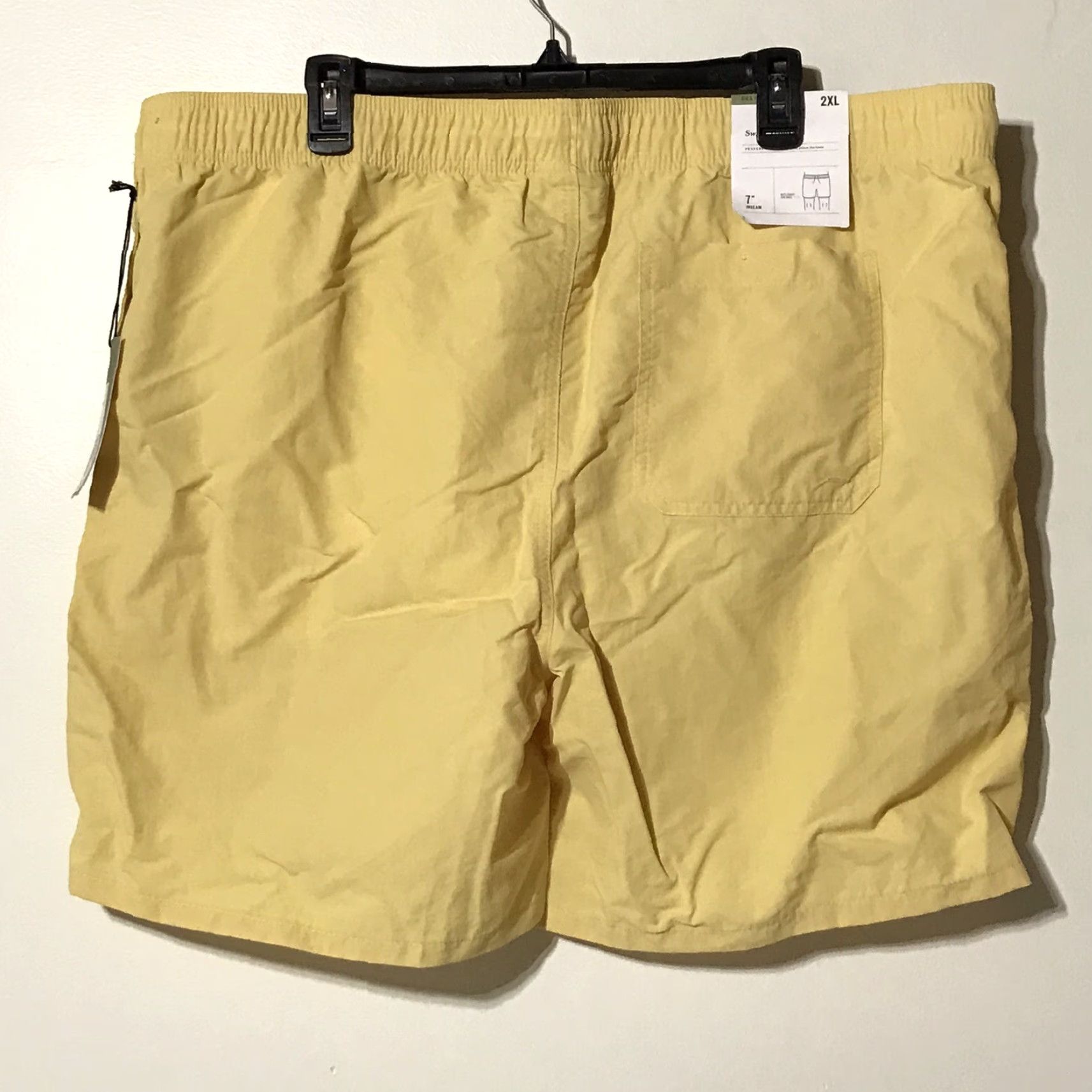 Vintage Goodfellow & Co Big & Tall Swim Trunks 2XL Yellow 7in Inseam Outdoor Mens Size US 39 - 2 Thumbnail