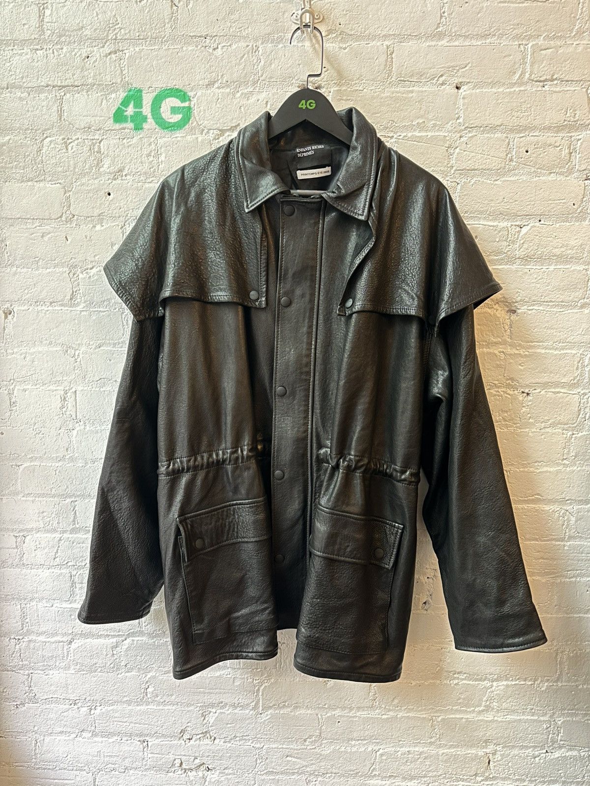 ENFANTS RICHES DEPRIMES LEATHER TRENCH