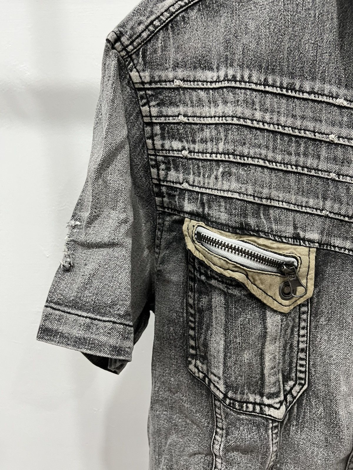 In The Attic × Japanese Brand IN THE ATTIC DENIM SHORT SHIRT Size US M / EU 48-50 / 2 - 8 Thumbnail