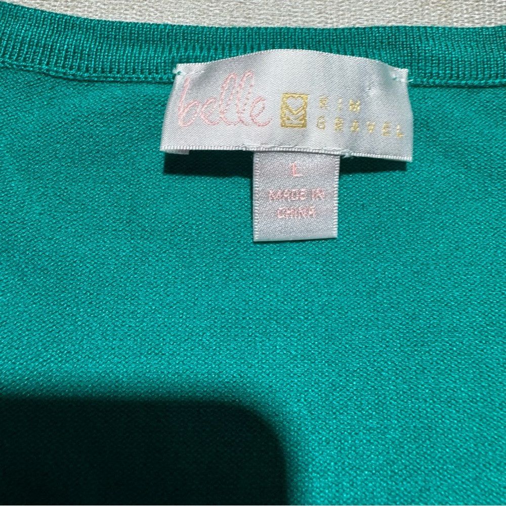 Other Belle by Kim Gravel Feather Knit Square Neck Sweater A46859 Size L / US 10 / IT 46 - 7 Thumbnail