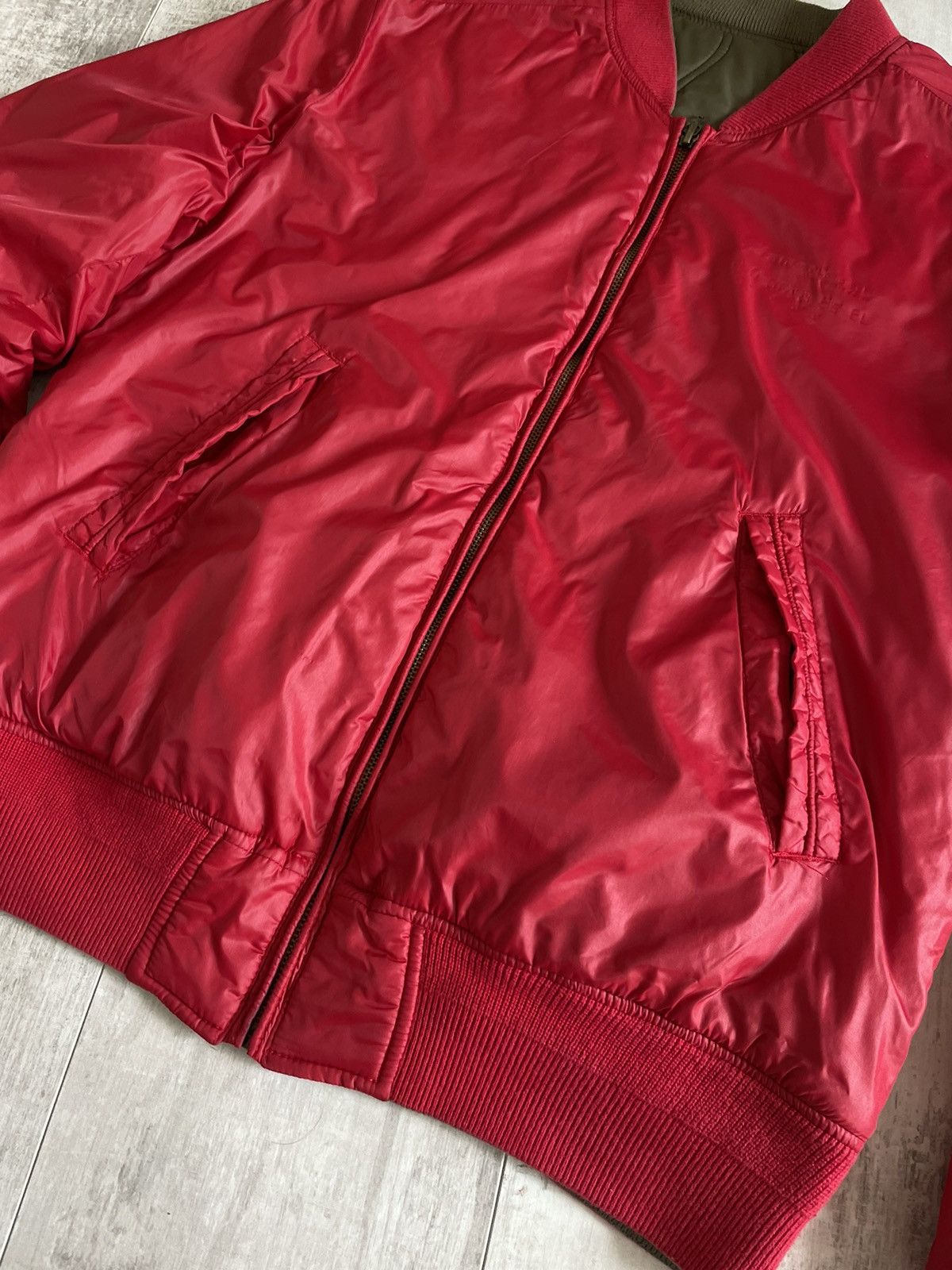 Diesel × Japanese Brand × Vintage Diesel Ride Hard Reversible Jacket Gold Tiger Logo Y2K RARE Size US L / EU 52-54 / 3 - 8 Thumbnail