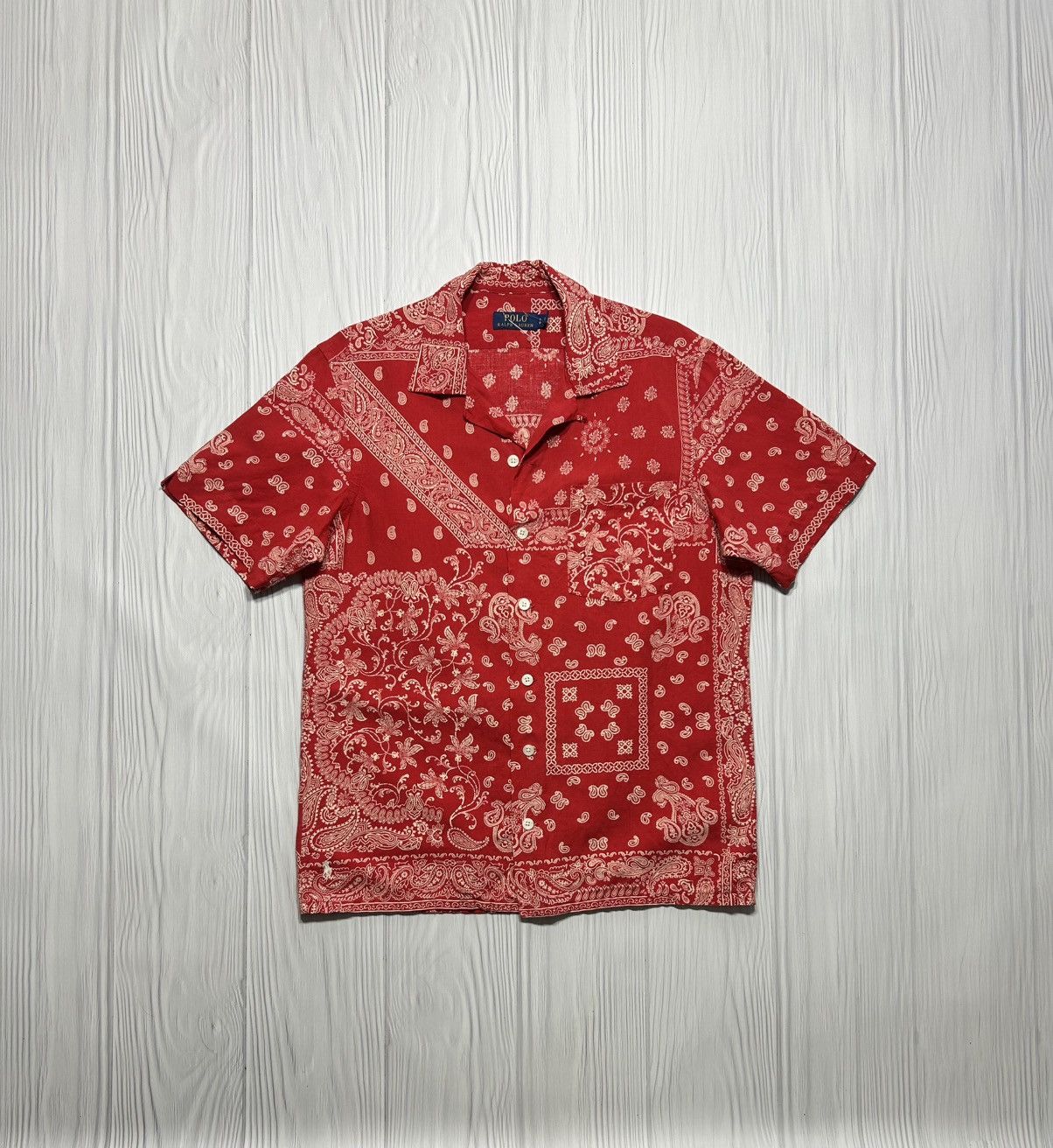Polo Ralph Lauren Rare Polo Ralph Lauren Bandana Shirt Size S Size US S / EU 44-46 / 1 - 1 Thumbnail