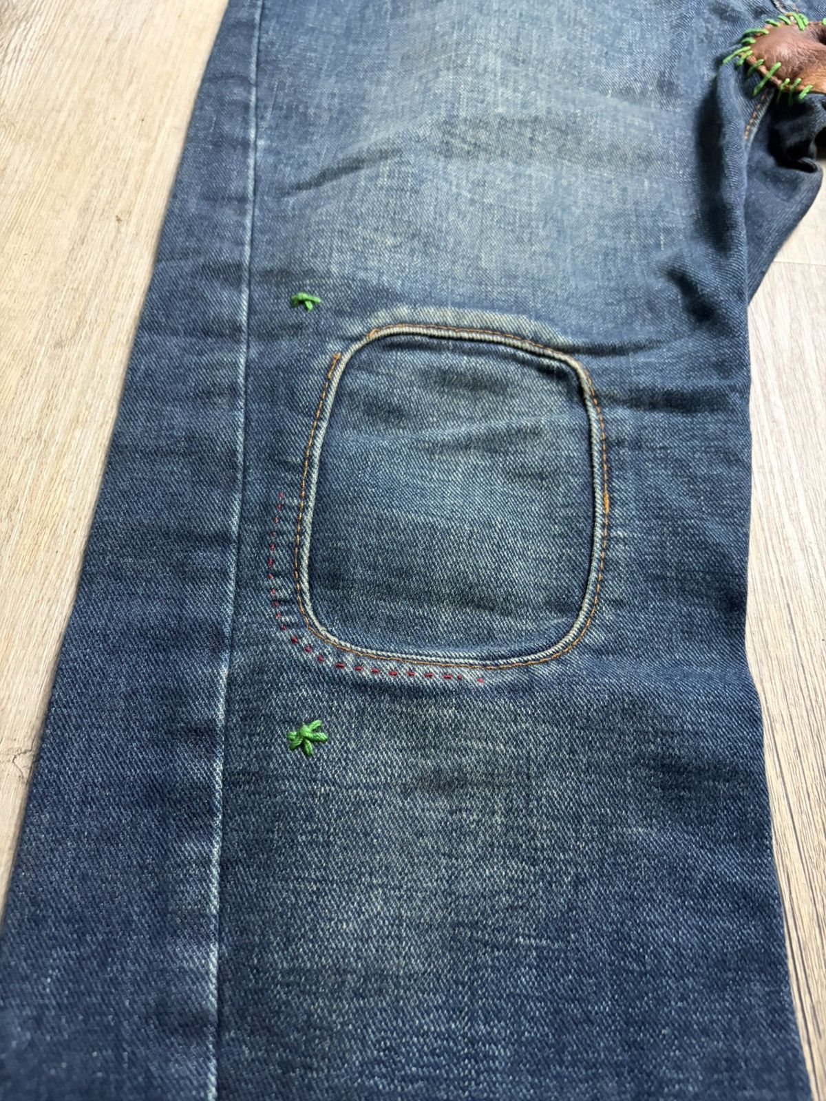 Dsquared2 Iconic Ranger “Antifit” Leather Patch Denim Pants Size US 30 / EU 46 - 5 Thumbnail