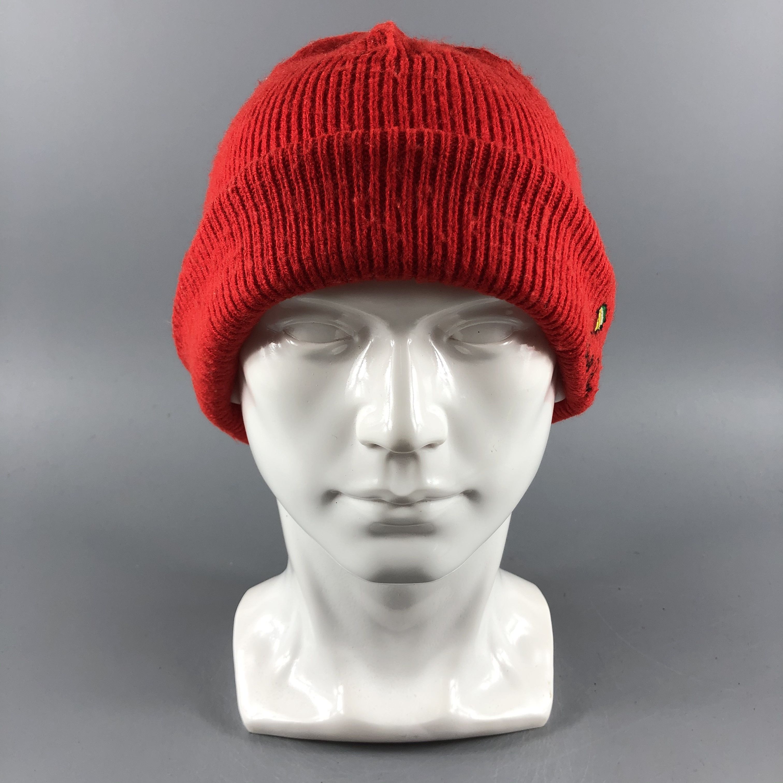 image of Vintage Arnold Palmer Hats Plain Beanie Knit Snow Hat Snow Cap B602, Men's