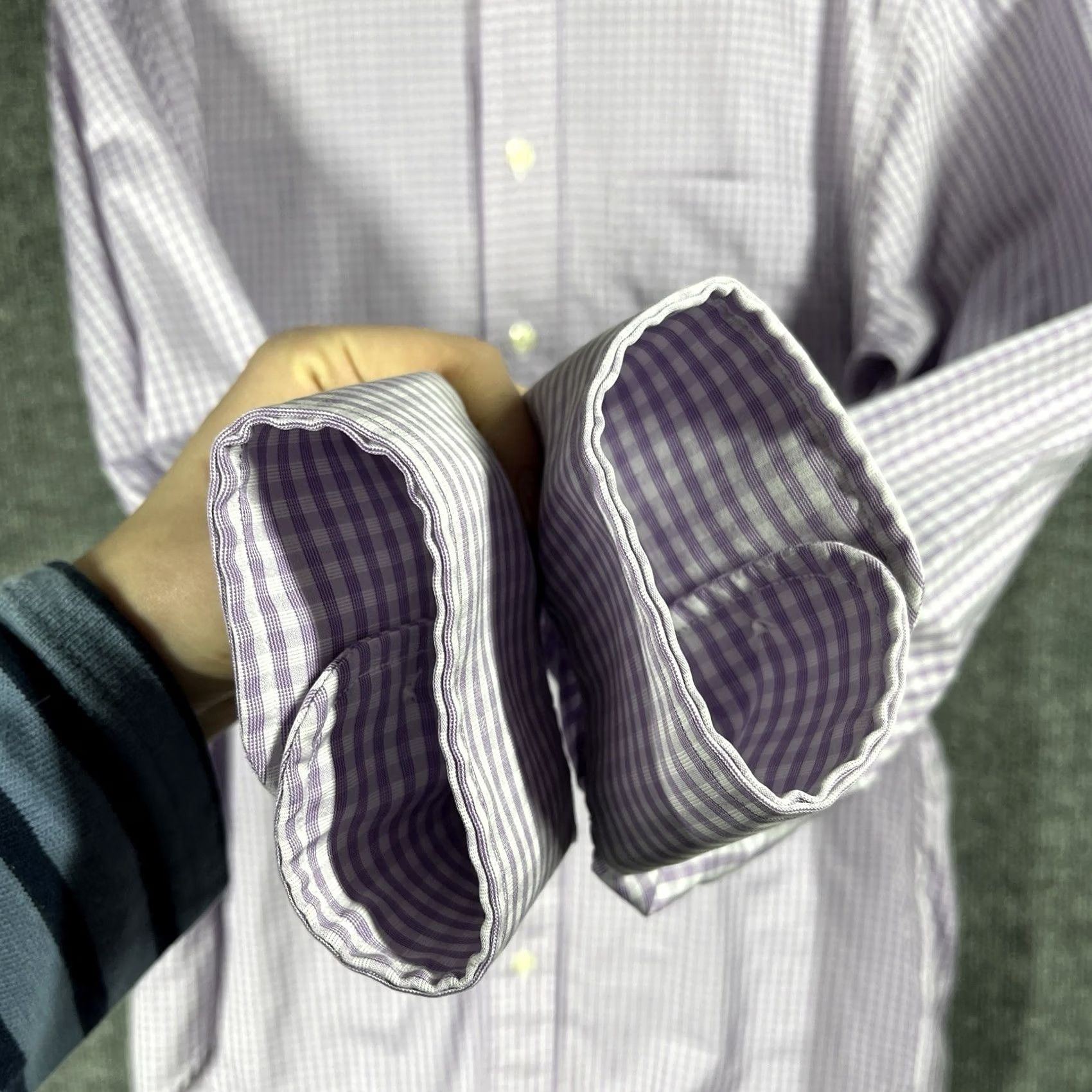 Vintage Vintage Gitman Bros. Shirt Mens Size Large Purple Plaid Check USA Button Down Size US L / EU 52-54 / 3 - 4 Thumbnail