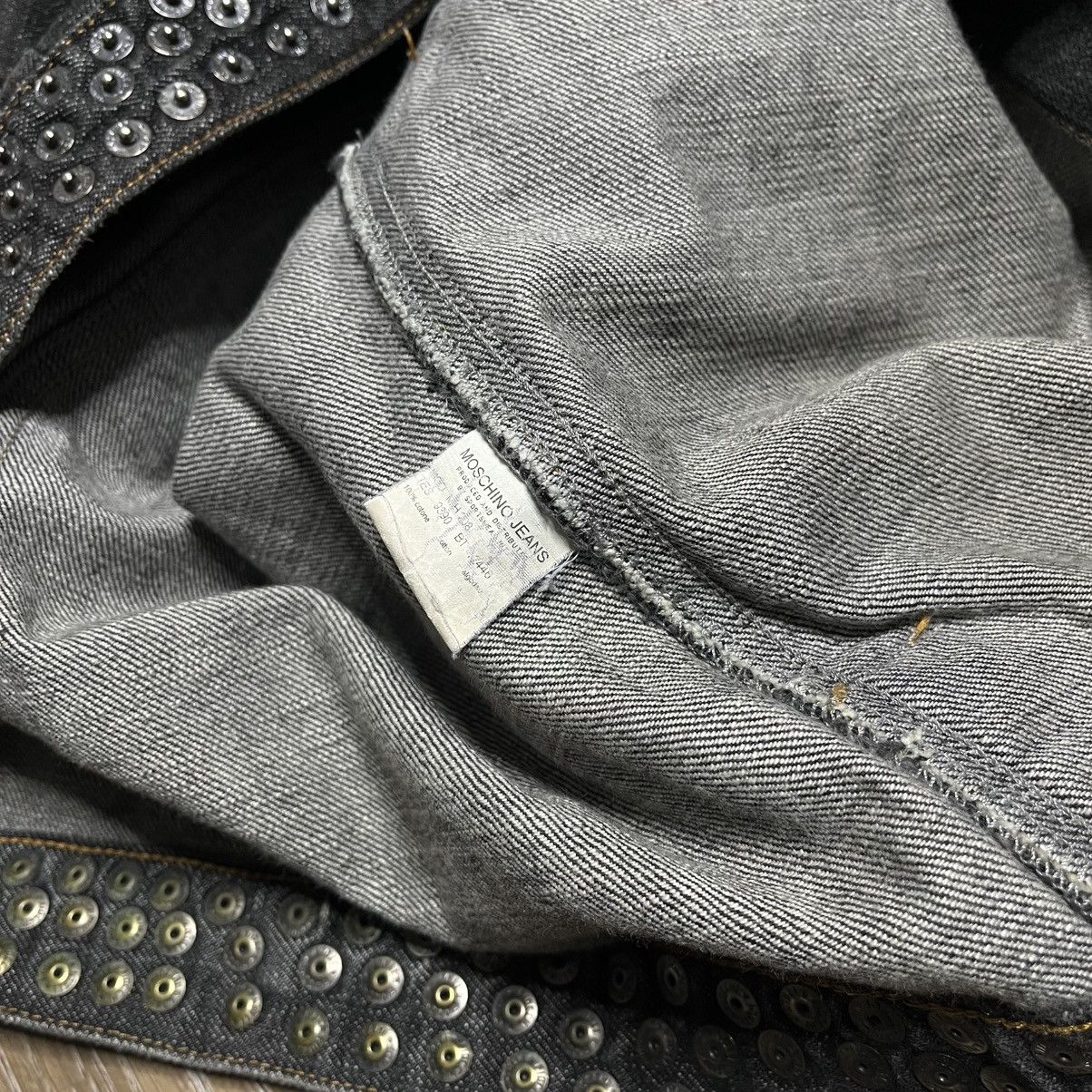 Designer × Moschino × Vintage y2k moschino studded peace sign denim jacket Size US XL / EU 56 / 4 - 5 Thumbnail