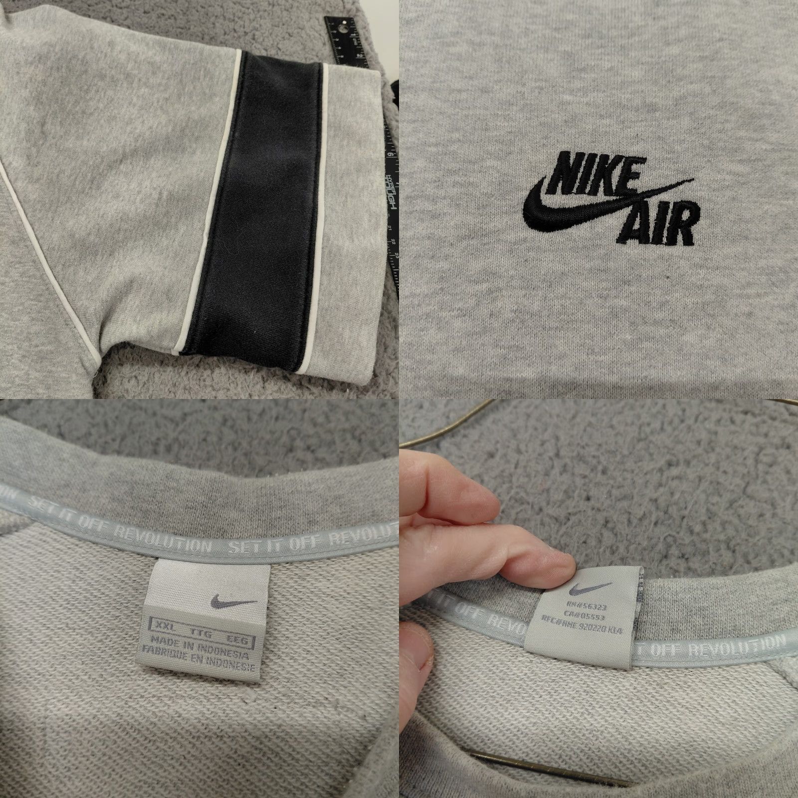 Nike VINTAGE Nike Air Set It Off Revolution Shirt Men’s XXL Tall Gray Embroidered 2012 Y2K Nike Air Size US XXL / EU 58 / 5 - 9 Thumbnail