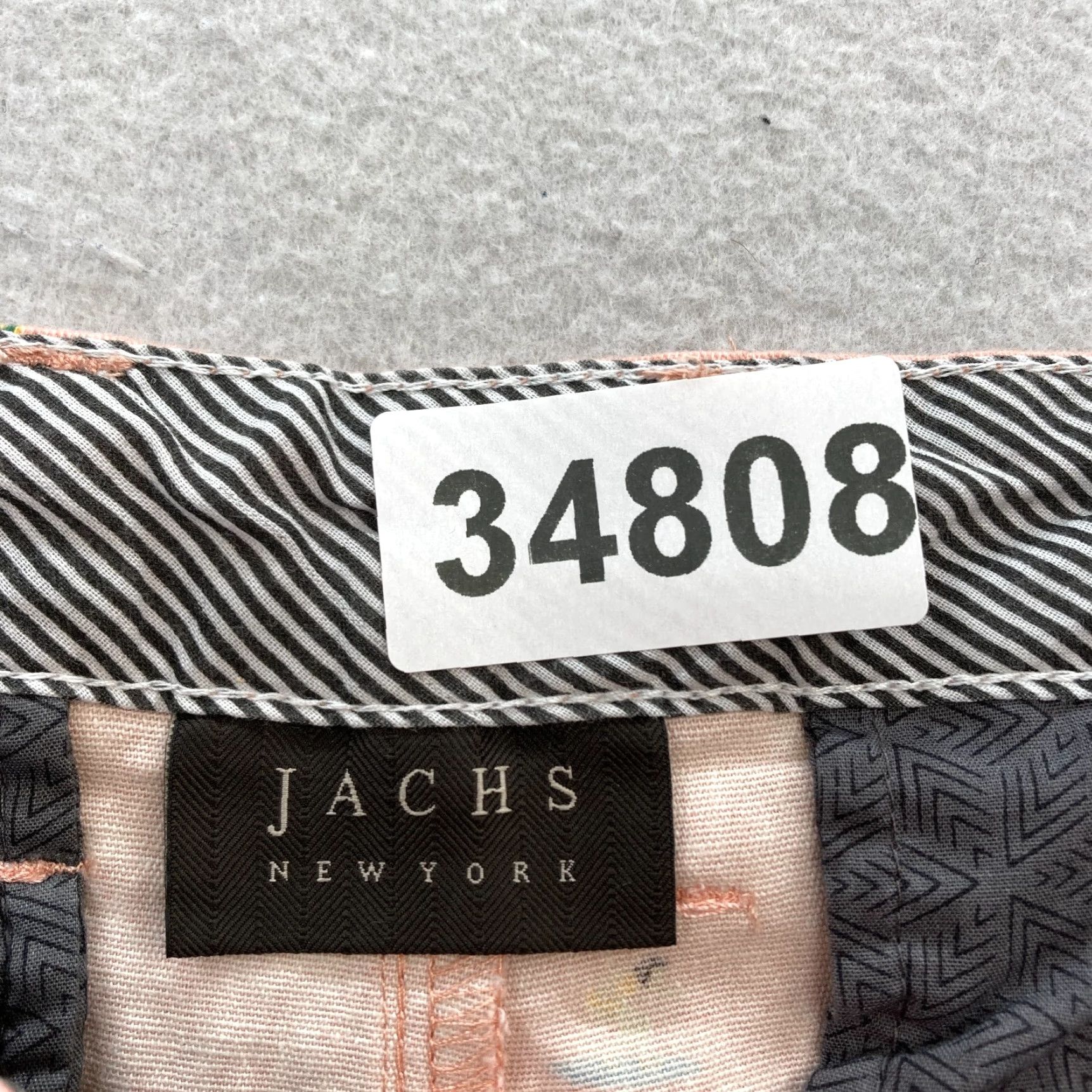 Pinko JACHS New York Bleecker Short Mens 32 Pink Surf All Over Print Stretch Preppy Chino Casual Size US 32 / EU 48 - 4 Thumbnail