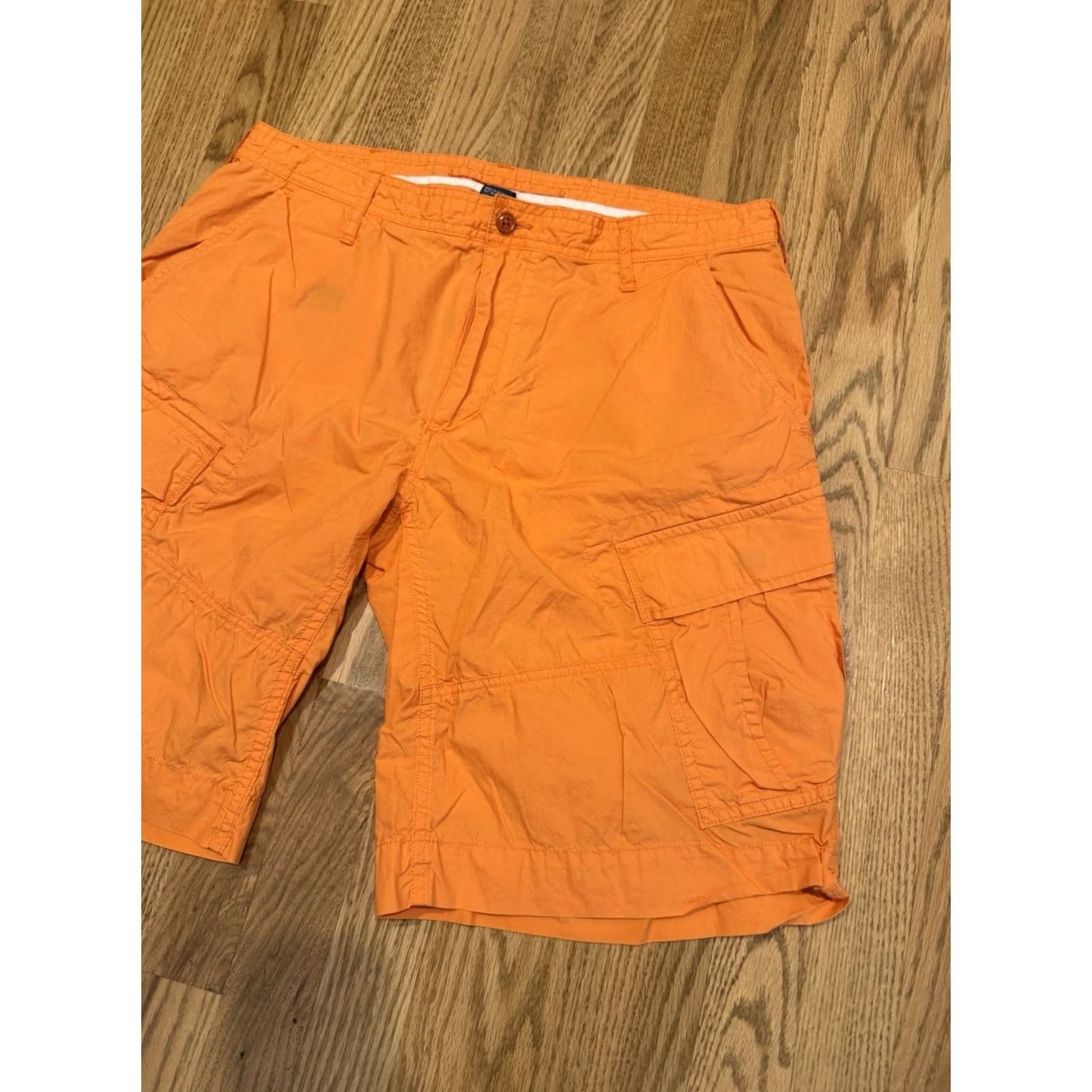Polo Ralph Lauren VINTAGE Polo Ralph Lauren Cargo Shorts Men’s 34 Orange Lightweight Cotton 90s Army Casual Cargo Shorts Mens Orange Cotton Size US S / EU 44-46 / 1 - 3 Thumbnail