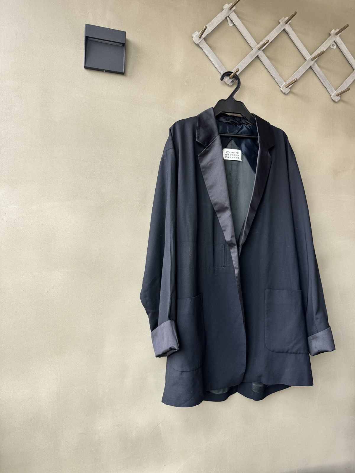 Maison Margiela Early Martin Margiela LINE 1 Viscose Wool Silk Black Blazer Size XS / US 0-2 / IT 36-38 - 11 Thumbnail