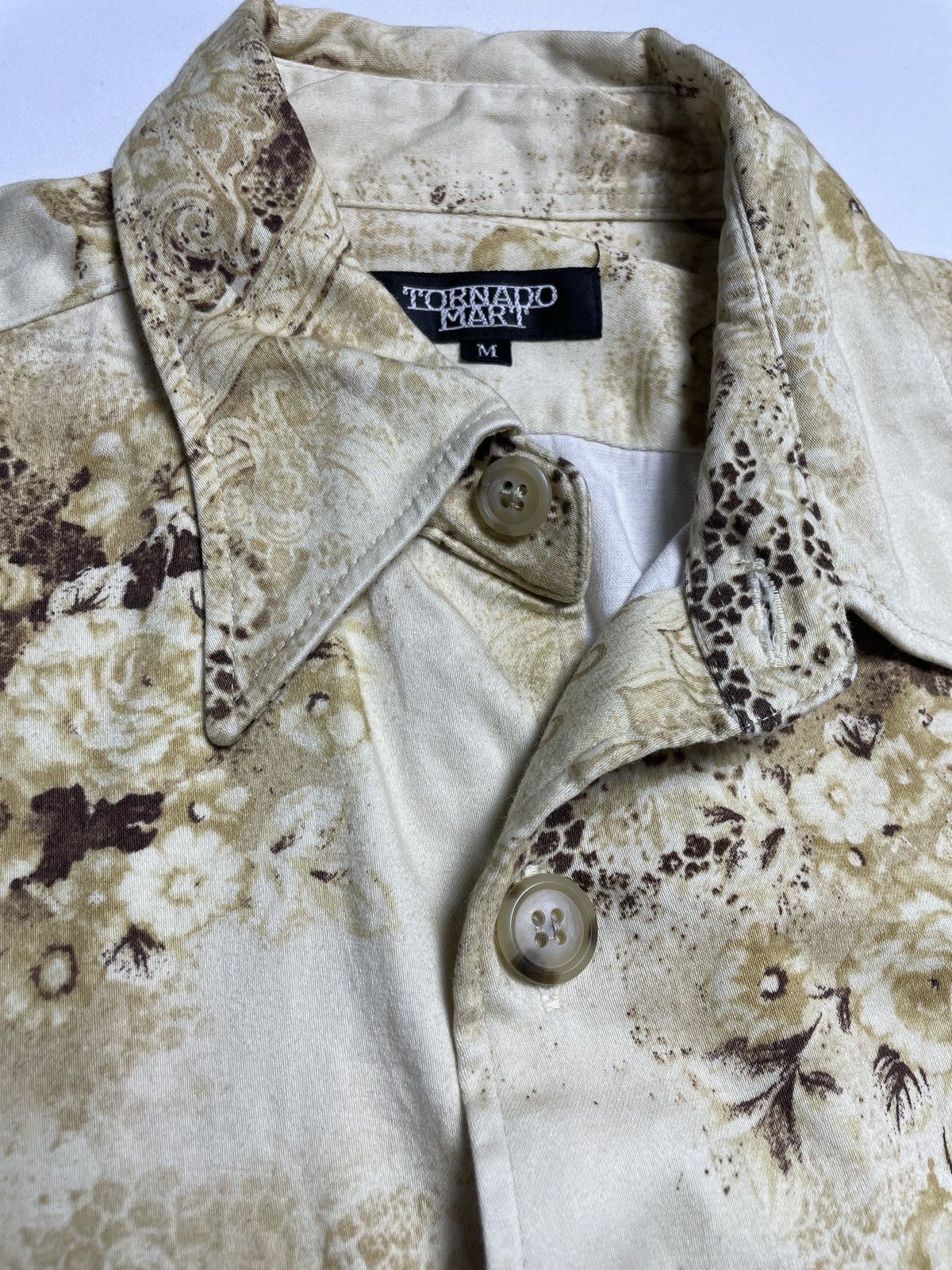 Tornado Mart 2000’s Tornado Mart - Golden Floral Pattern Longshirt Size US M / EU 48-50 / 2 - 12 Thumbnail