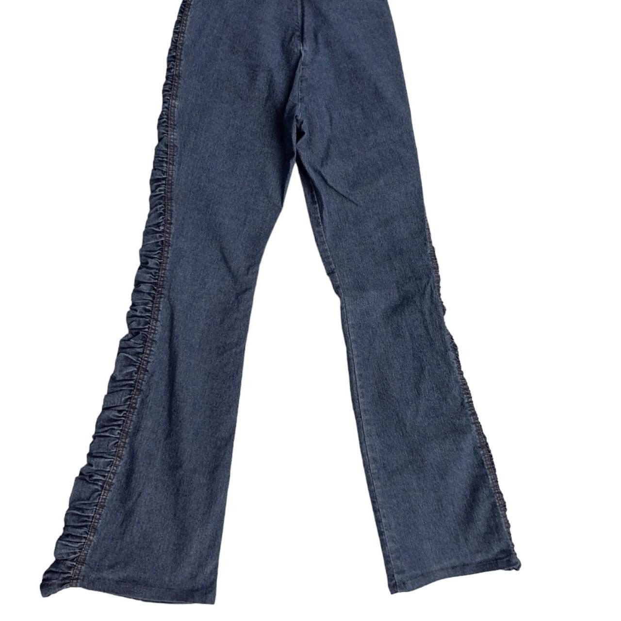 Vintage Adjustable low rise flair jeans Size 26" / US 2 / IT 38 - 2 Thumbnail