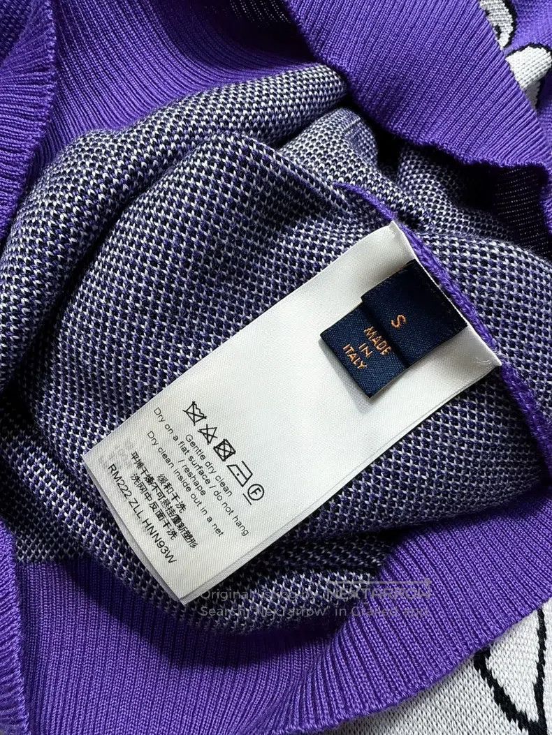 Louis Vuitton Louis Vuitton Purple digital portrait letter logo knitted Size US S / EU 44-46 / 1 - 7 Thumbnail