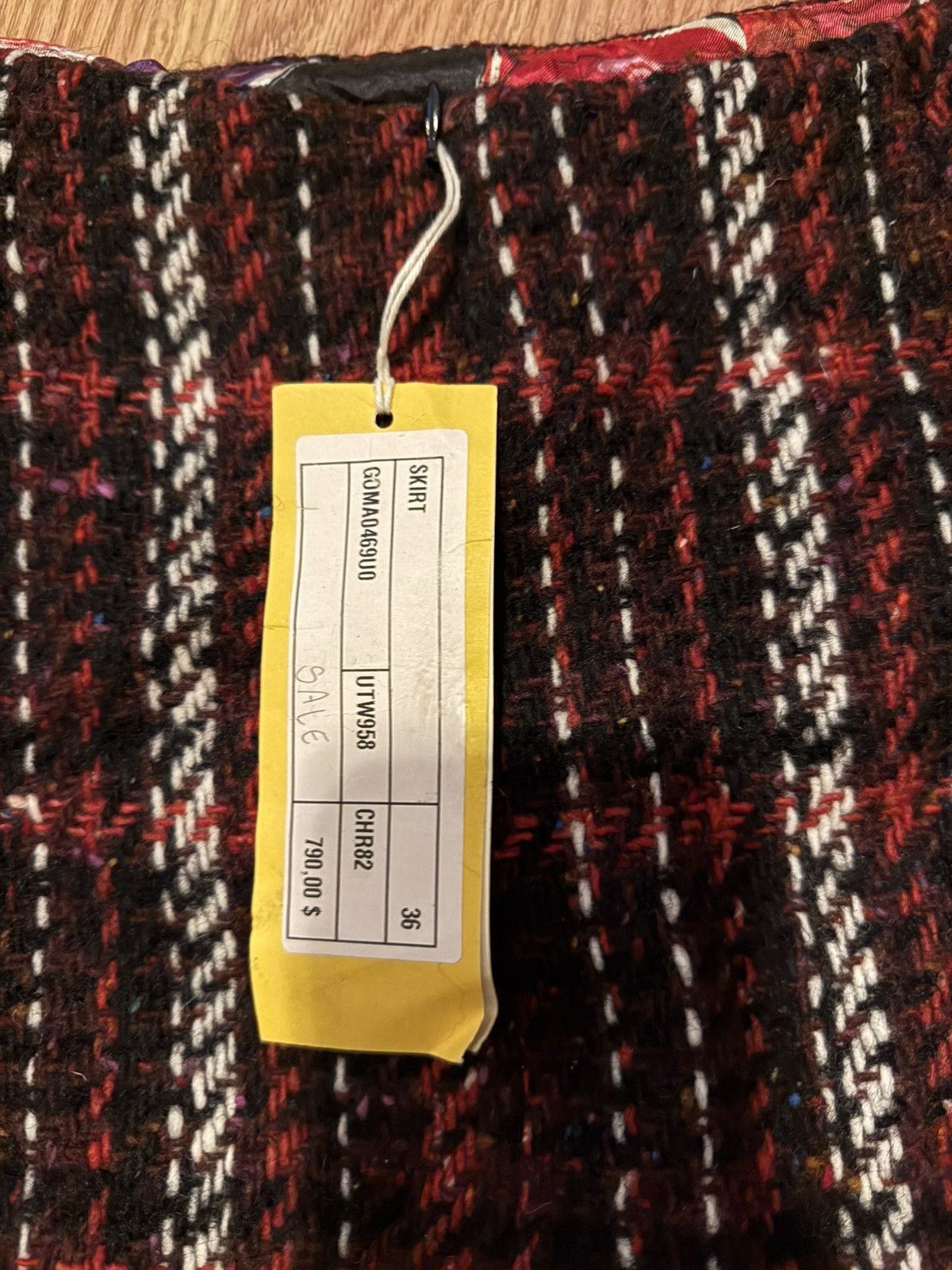 Marni Woman Mini skirt Red wool Marni Speckled Tweed Mini Skirt Size 36" / US 14 / IT 50 - 3 Thumbnail