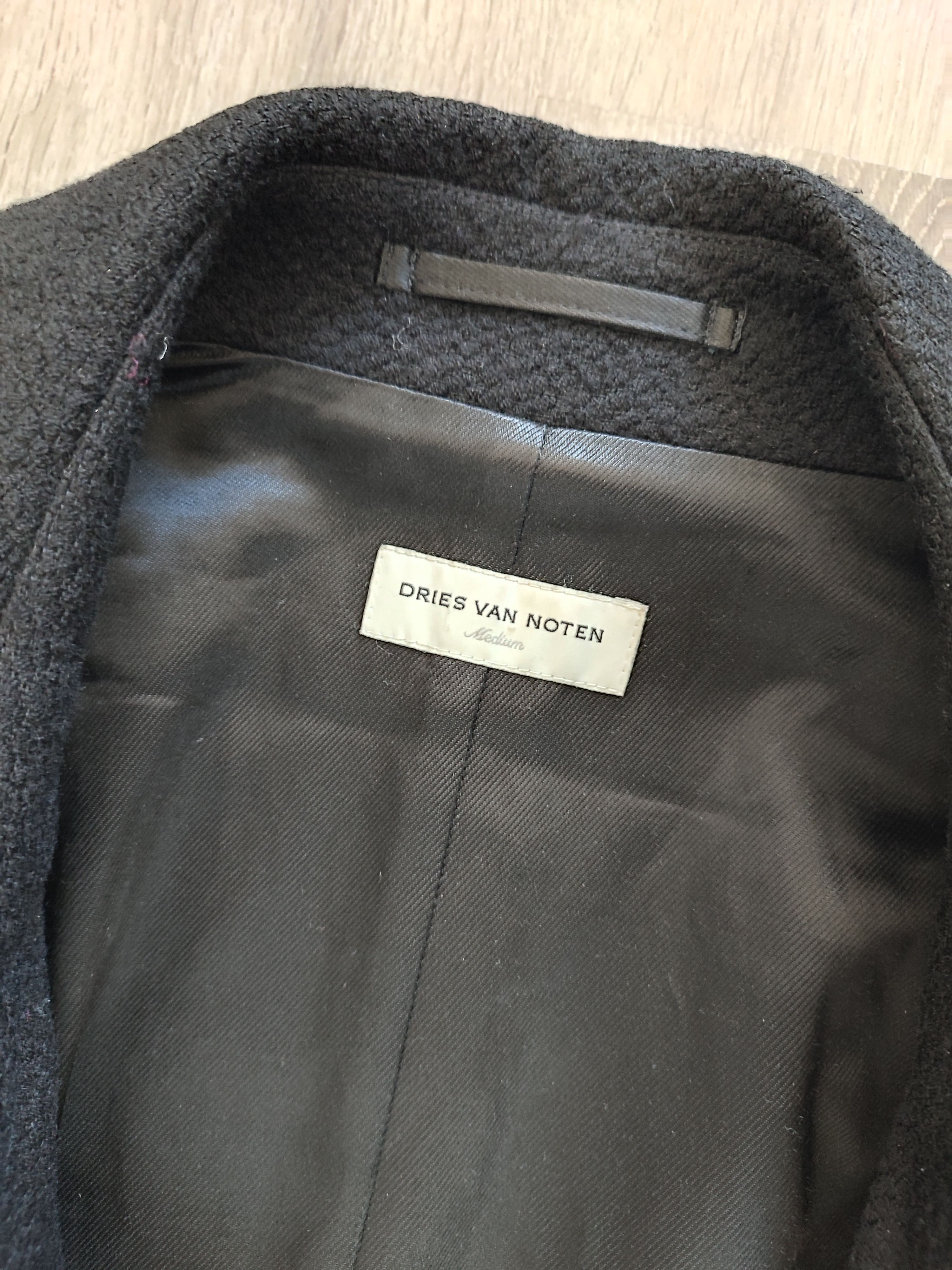 Dries Van Noten Dries Van Noten Black Wool Coat M Size M / US 6-8 / IT 42-44 - 13 Thumbnail