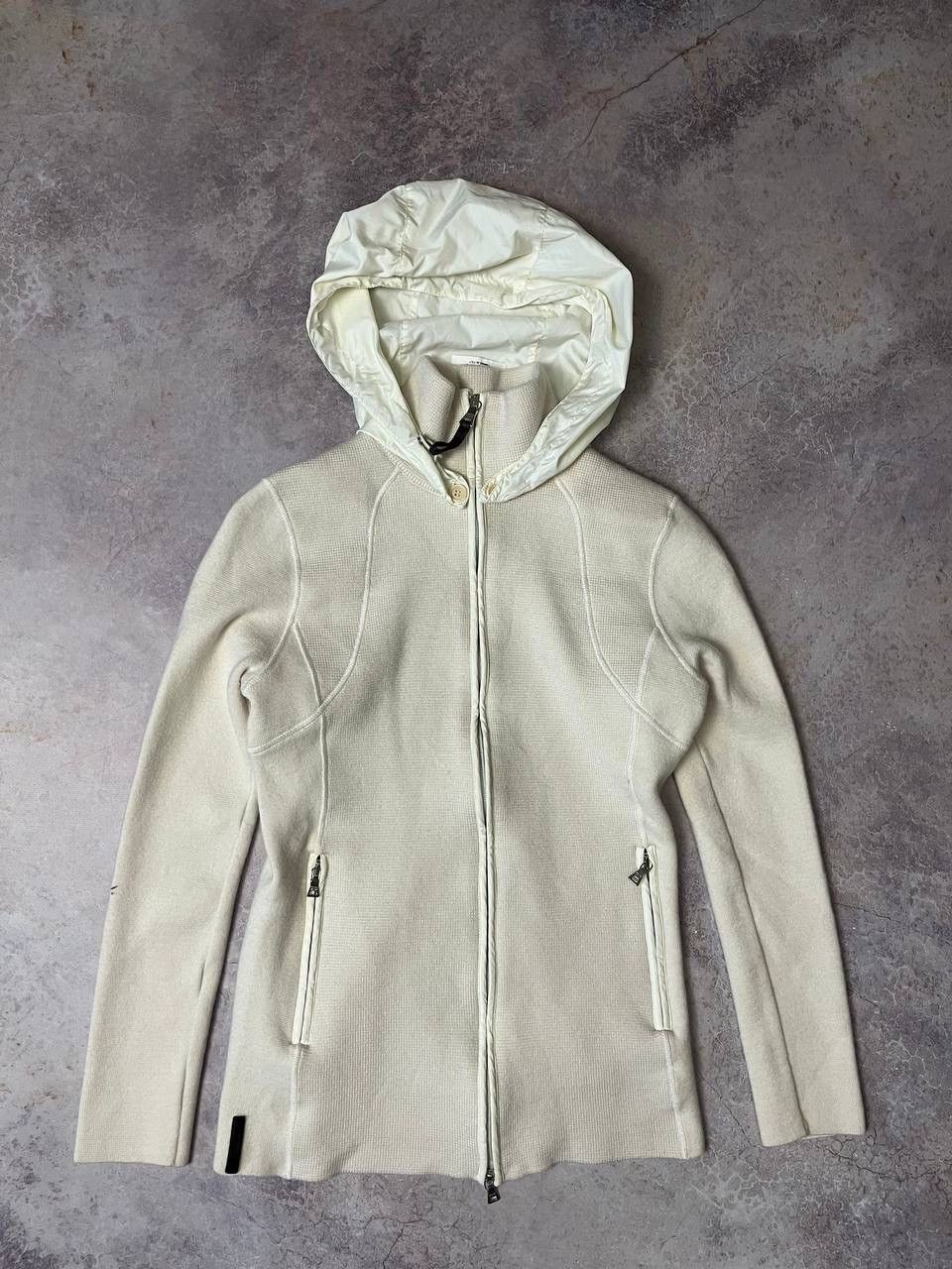Designer × Prada Prada Zip-Hoodie Sweater Wool 100% Luxury Black Logo Size M / US 6-8 / IT 42-44 - 1 Thumbnail