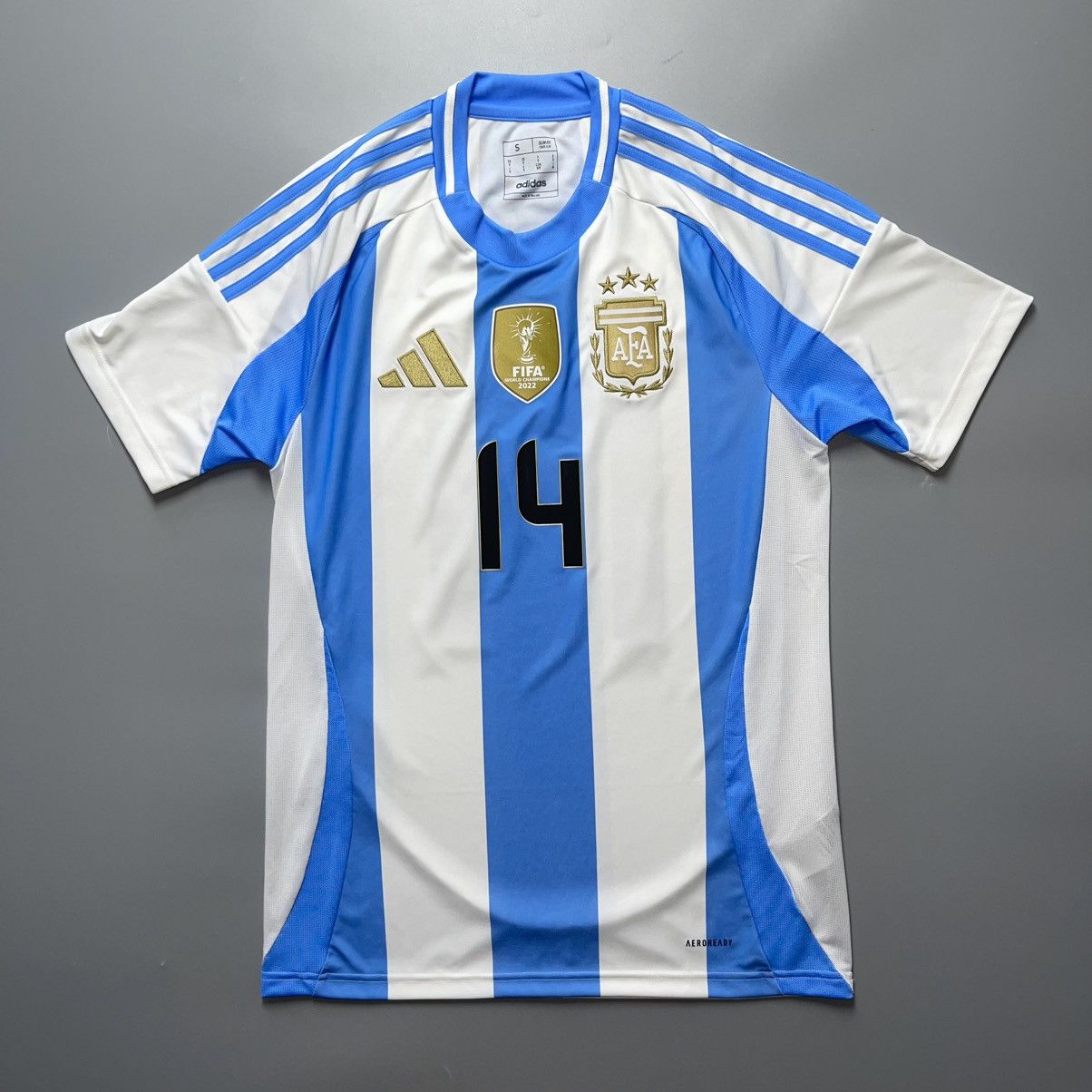 Adidas ARGENTINA ADIDAS 2024 FOOTBALL HOME JERSEY #14 MAC ALLISTER Size US S / EU 44-46 / 1 - 2 Thumbnail