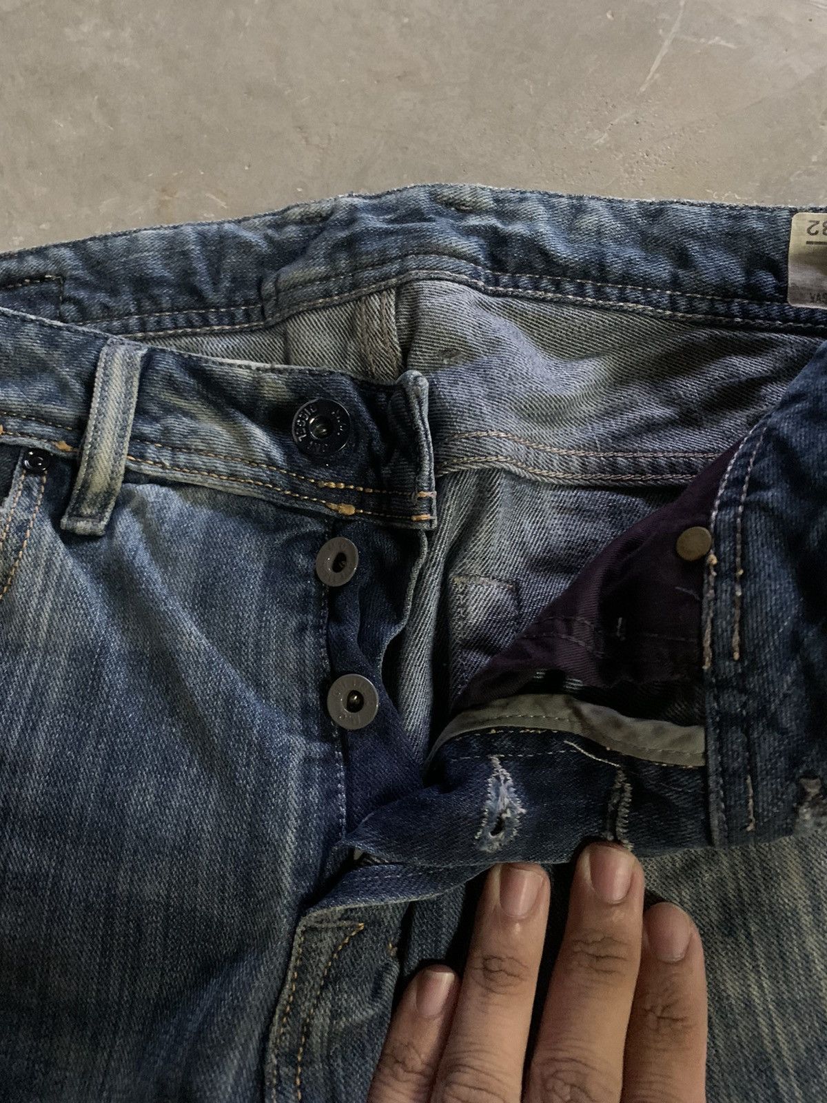Designer × Diesel vintage diesel flare distressed rusty fade washed Size US 32 / EU 48 - 5 Thumbnail