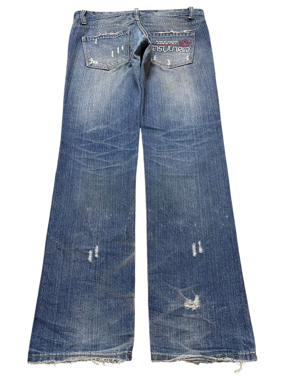 Dsquared2 Vintage Japanese Dsquared2 Faded Wash Distress Loose Jeans Size US 38 / EU 54 - 2 Thumbnail