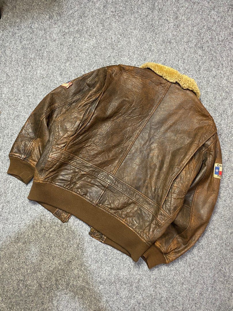 Avirex Avirex G-1 leather jacket 80 style amargedon style Size US L / EU 52-54 / 3 - 9 Thumbnail