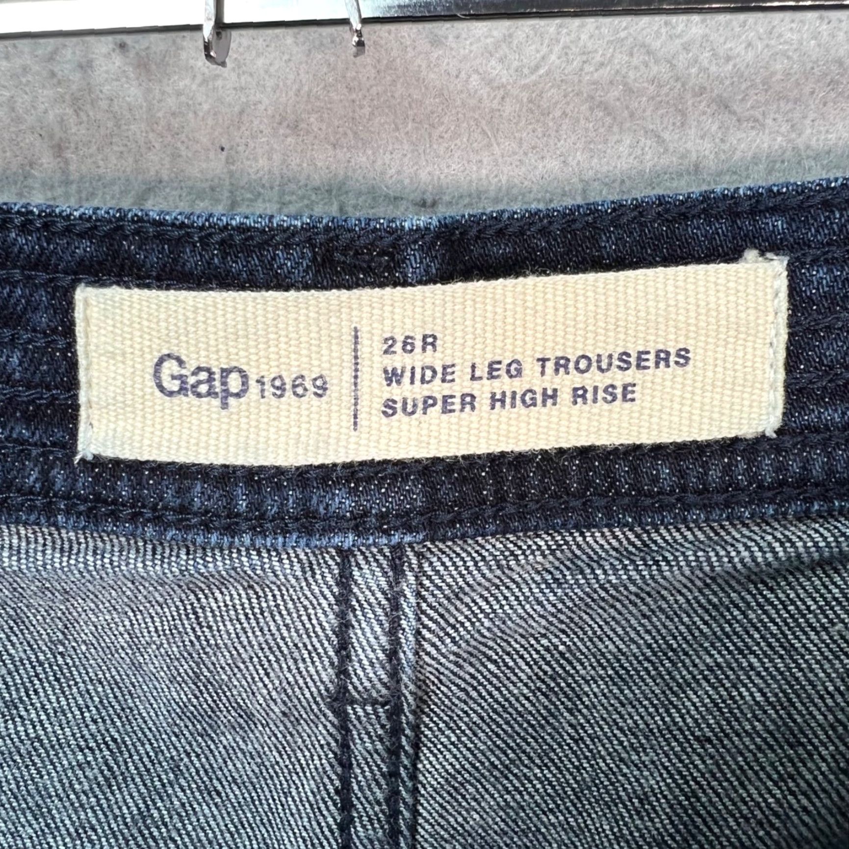 Gap **Womens Gap 1969 Size 26R Dark Wash Denim High Rise Wide Leg Jeans** User: **Gap 1969 Womens Size 26R Dark Wash Denim High Rise Wide Leg Jeans** Size 26" / US 2 / IT 38 - 3 Thumbnail