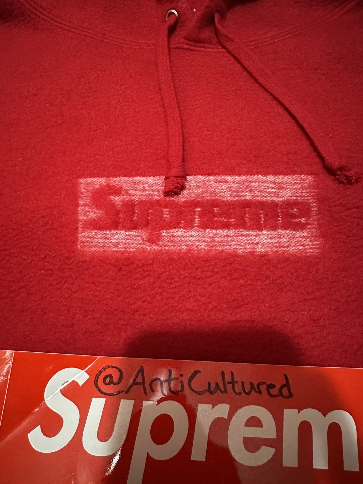 Supreme Supreme Inside Out Box Logo Hoodie Red Size US M / EU 48-50 / 2 - 3 Thumbnail