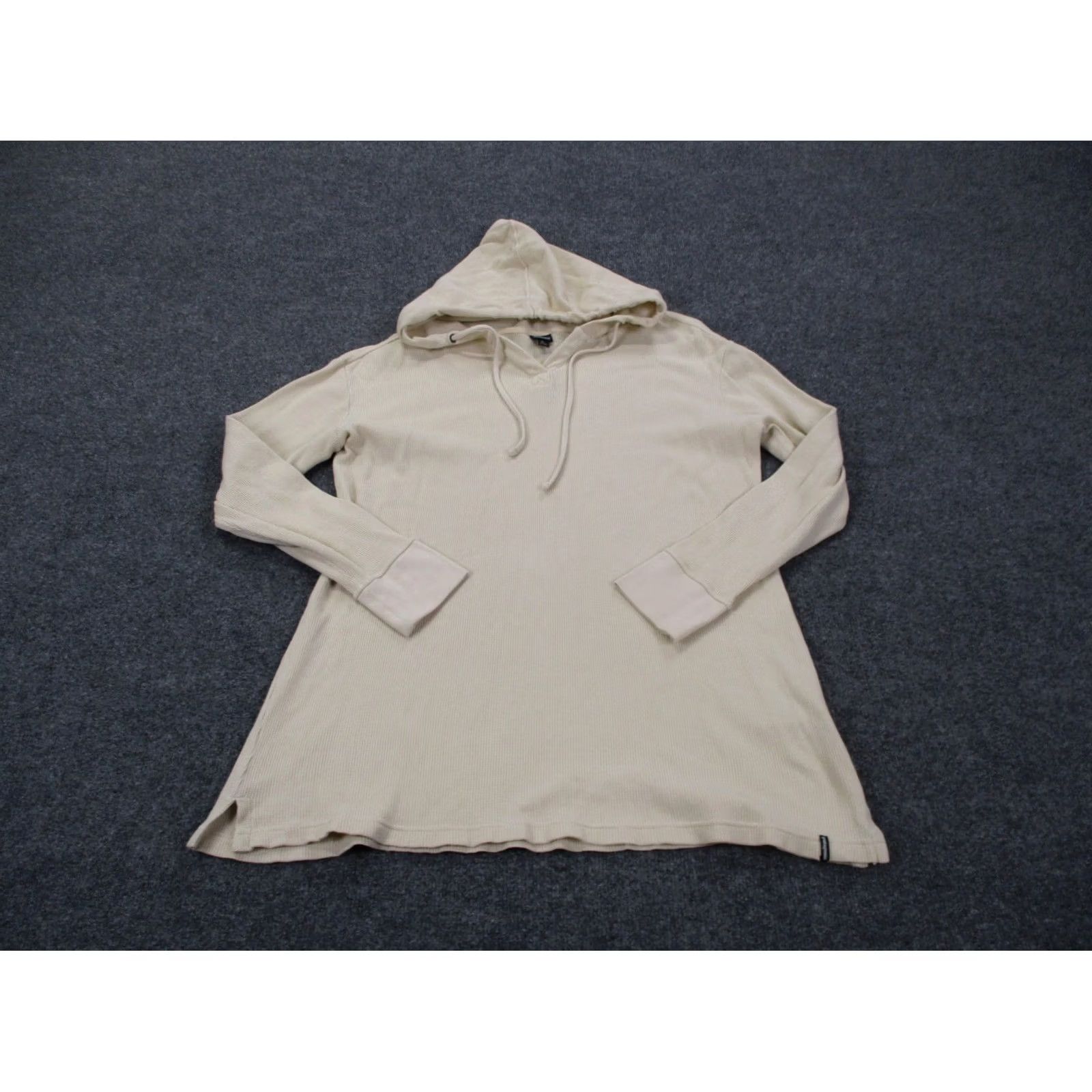 Patagonia Patagonia Hoodie Womens XL Beige Cotton Lyocell Spandex Knit Thermal Hooded Pockets Pullover Sweatshirt 53561 Size XL / US 12-14 / IT 48-50 - 2 Thumbnail