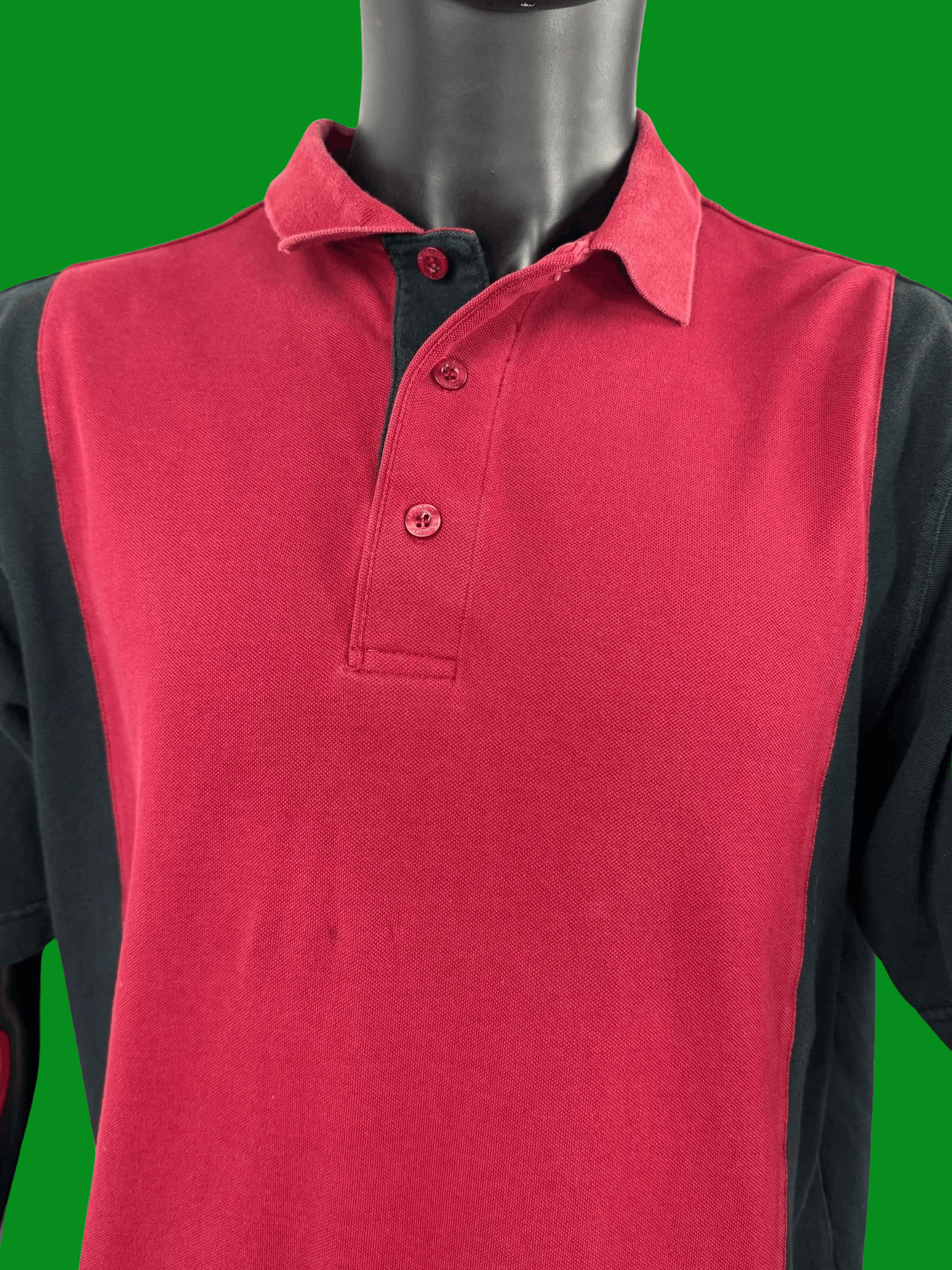 Vintage VTG Monterey Club Apache Sun Golf Polo Shirt Red Black Size US M / EU 48-50 / 2 - 5 Thumbnail