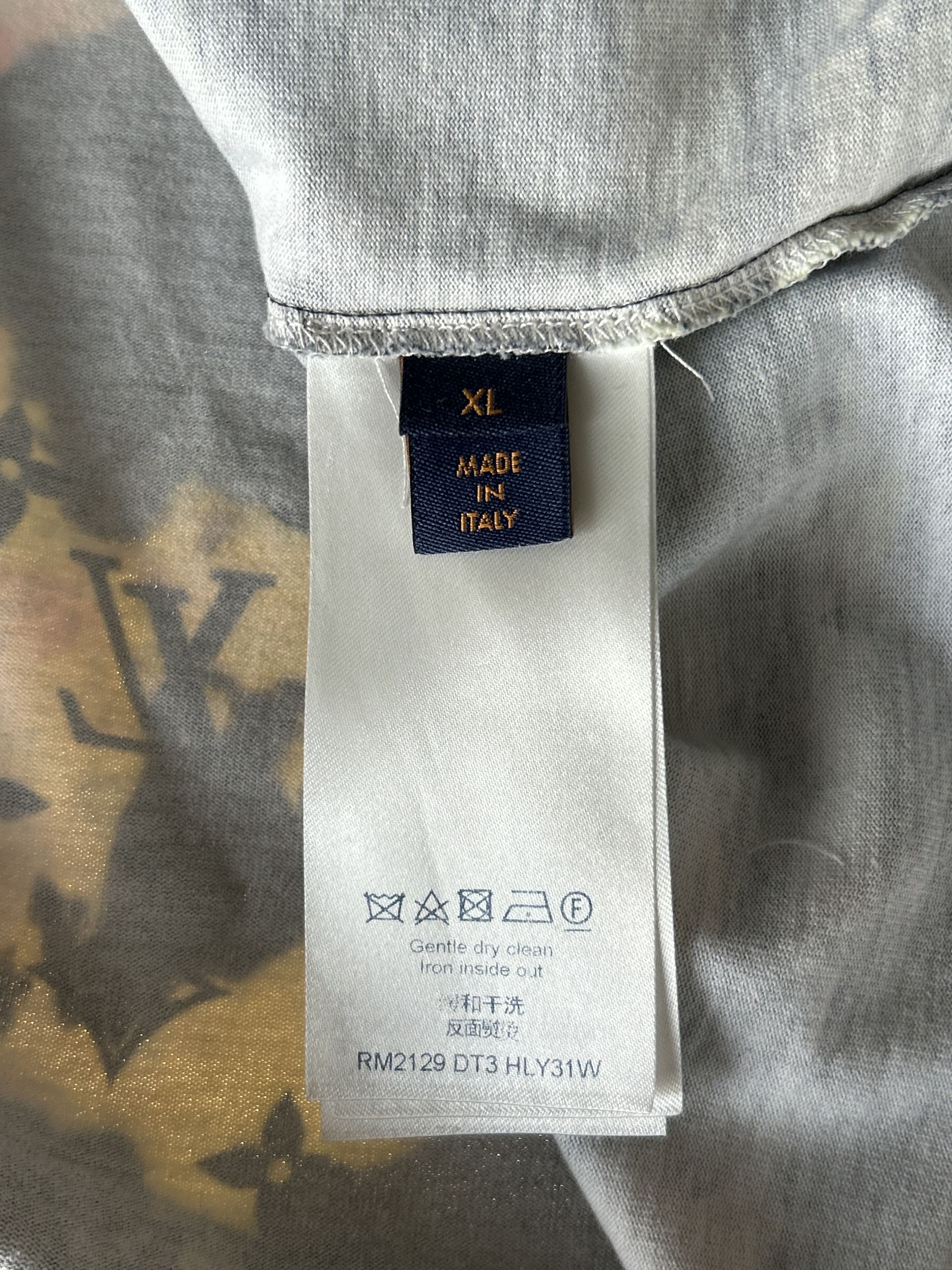 Louis Vuitton Louis Vuitton Navy Tie-Dye Camo Monogram T-Shirt Size US XL / EU 56 / 4 - 4 Thumbnail