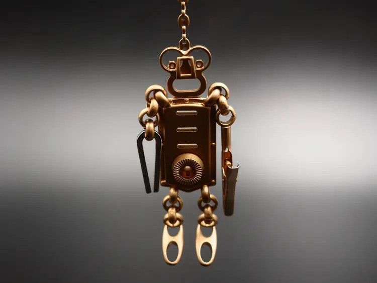 Prada Prada 04SS Robot Bag Charm Keychain-2505 Size ONE SIZE - 1 Thumbnail