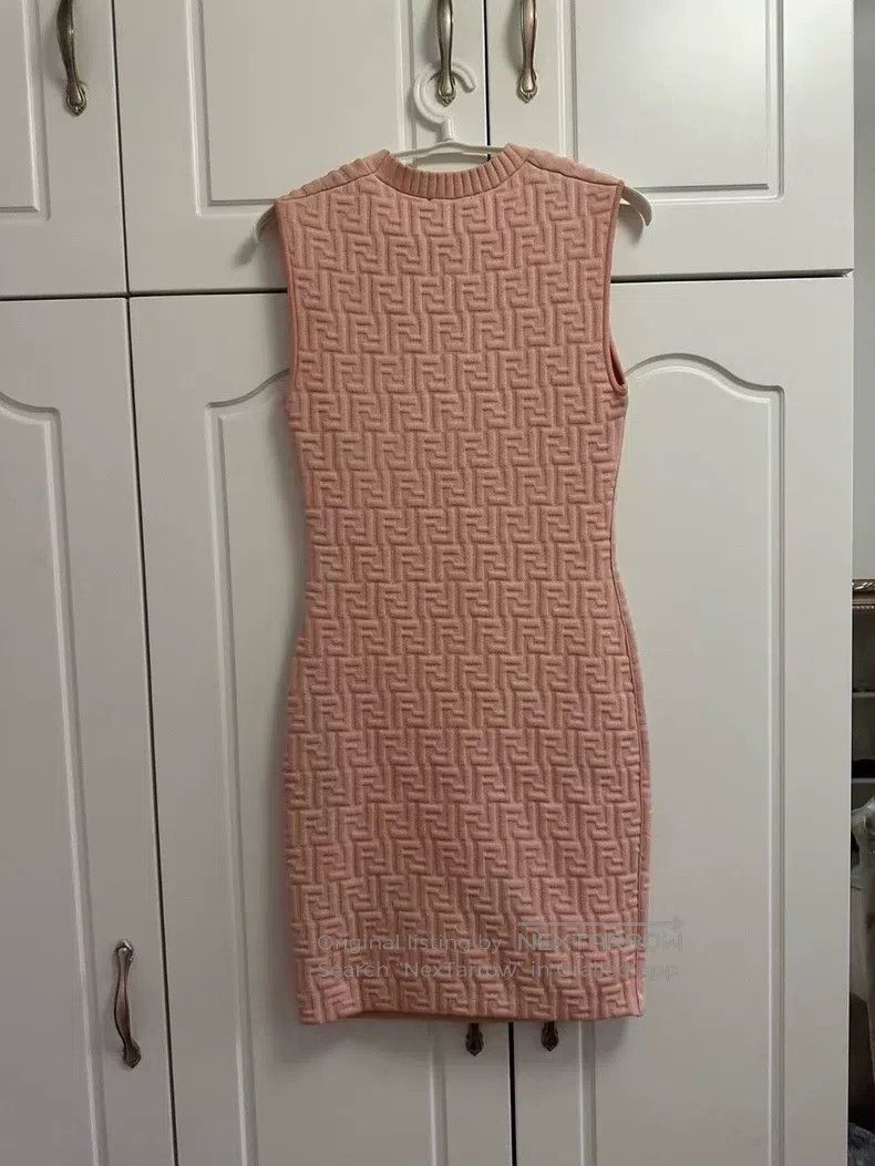 Fendi Fendi Relief Full Print FF Dress Size XS / US 0-2 / IT 36-38 - 2 Thumbnail