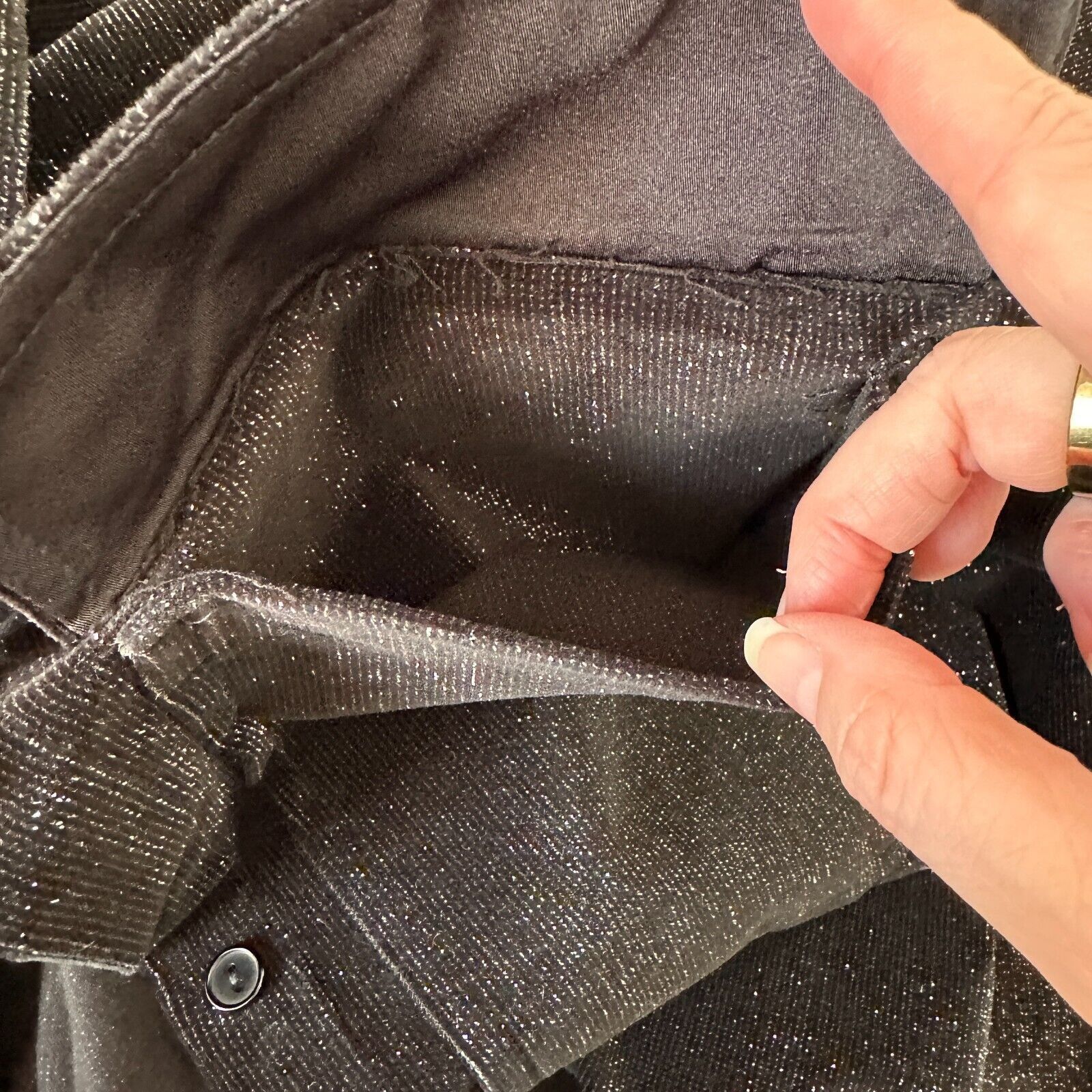 Alex Perry Alex Perry SET Black Shimmer Long Sleeve Shirt Mini Skirt 6 Size S / US 4 / IT 40 - 7 Thumbnail