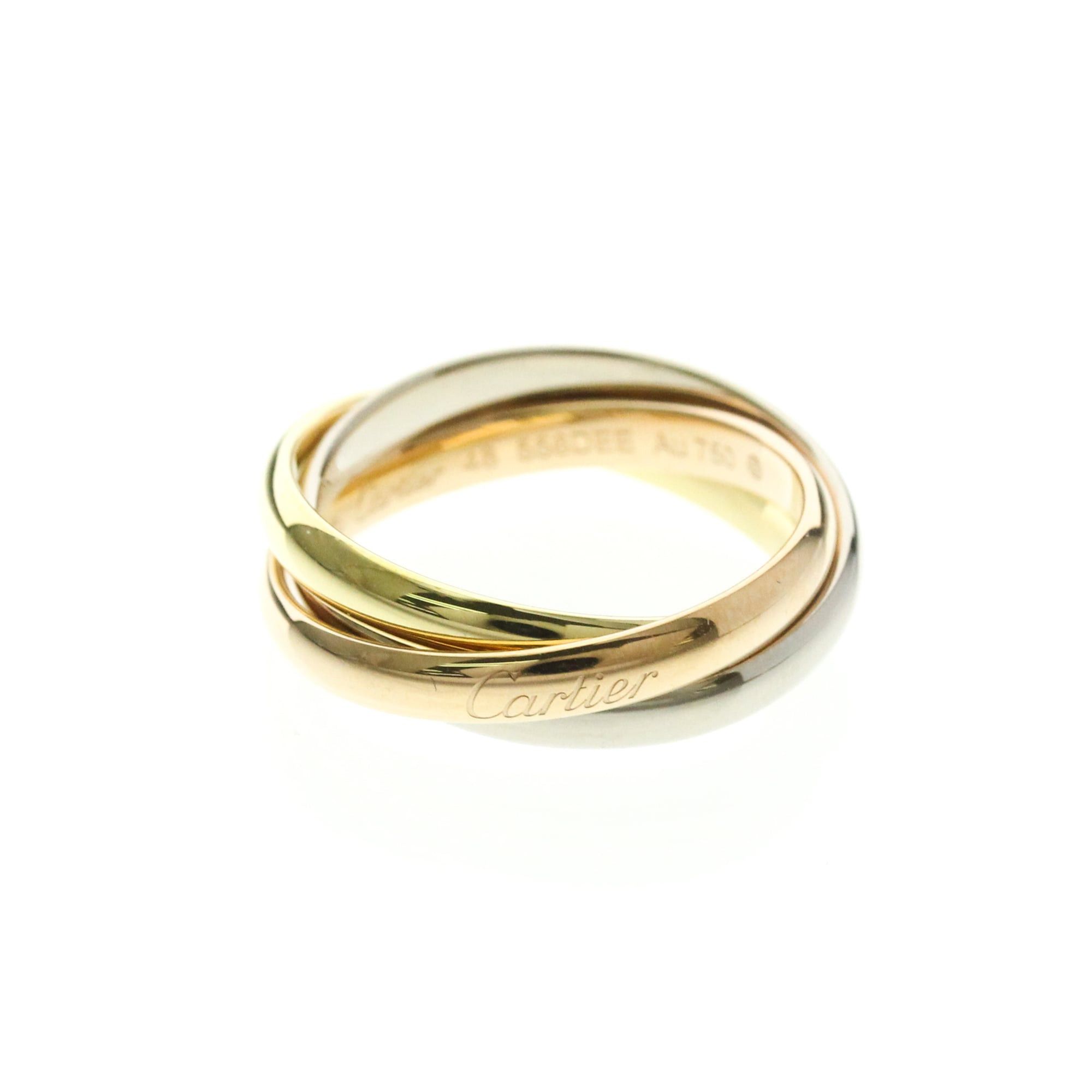 Cartier Cartier Trinity Yellow Gold (18K),Pink Gold (18K),White Gold (18K) Fashion No Stone Band Ring Gold Size ONE SIZE - 1 Thumbnail