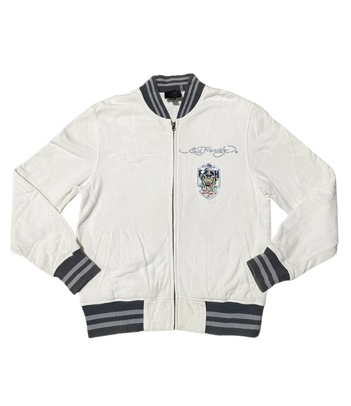 Christian Audigier × Designer × Ed Hardy Ed Hardy's Embroidery Bomber Jacket Size US M / EU 48-50 / 2 - 2 Thumbnail