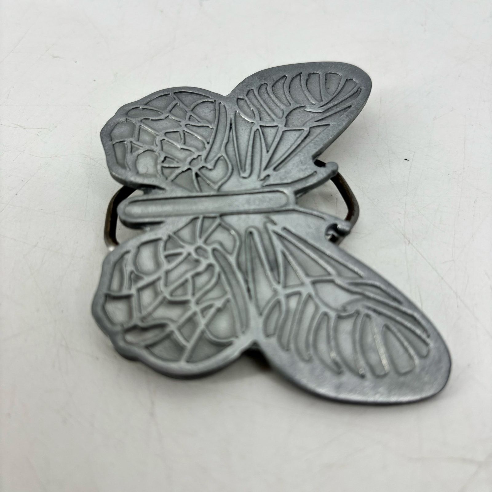 Vintage Butterfly Belt Buckle Pewter Women's Boho Western Festival Size ONE SIZE - 11 Thumbnail