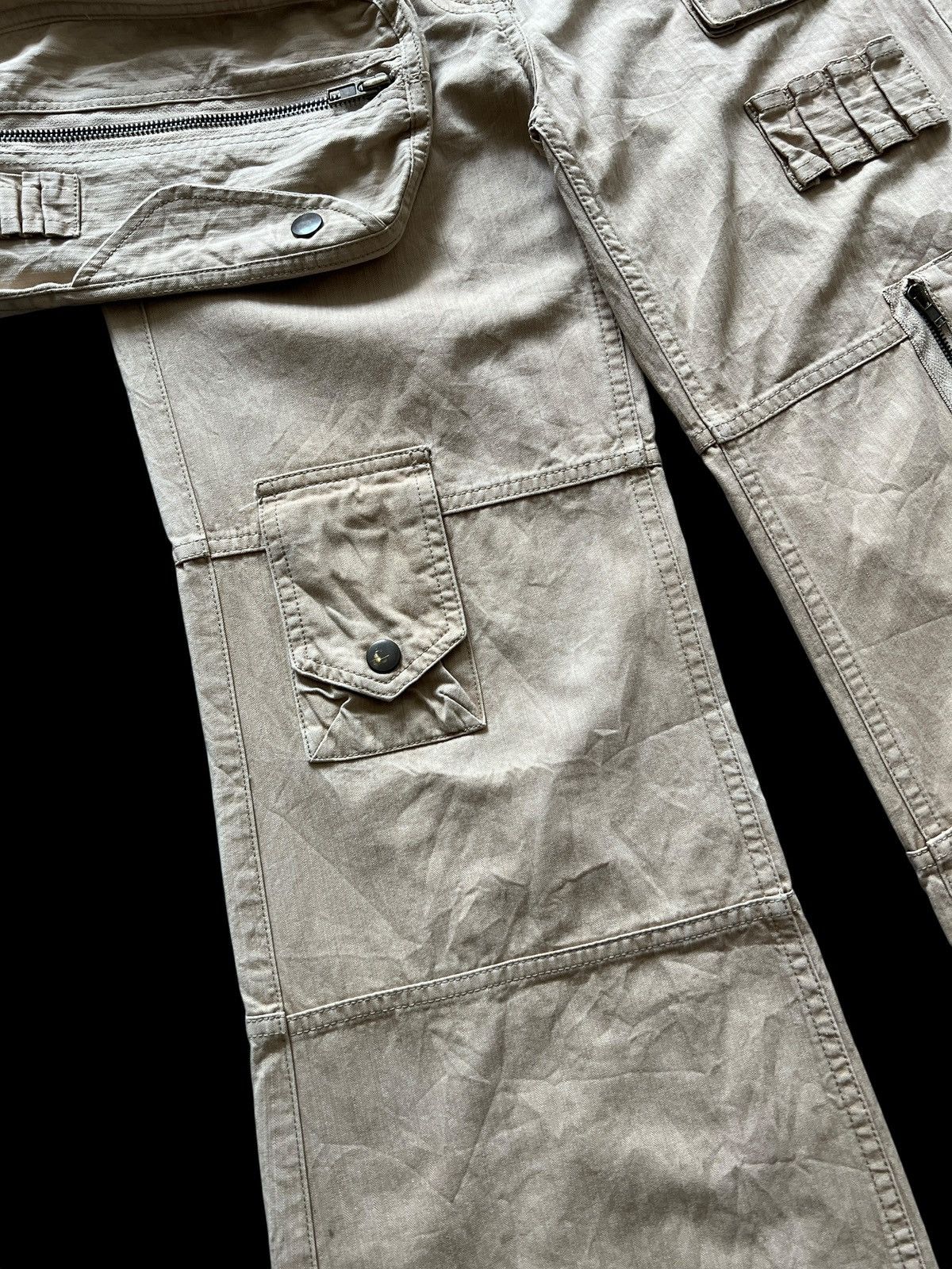 GOA 2000s Enagy 🇯🇵 Flare Multipocket Pants With Pouch Size 30" / US 8 / IT 44 - 7 Thumbnail