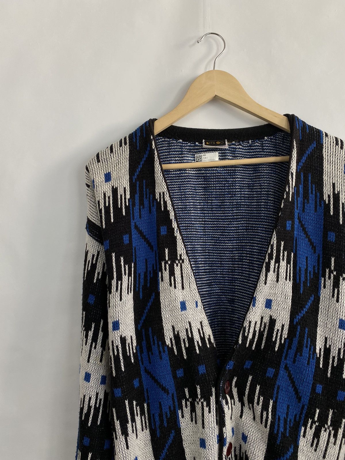 Japanese Brand Vintage 90s Cardigan Knit Sweater Japan Congo Style hype Y2K Size US XL / EU 56 / 4 - 3 Thumbnail