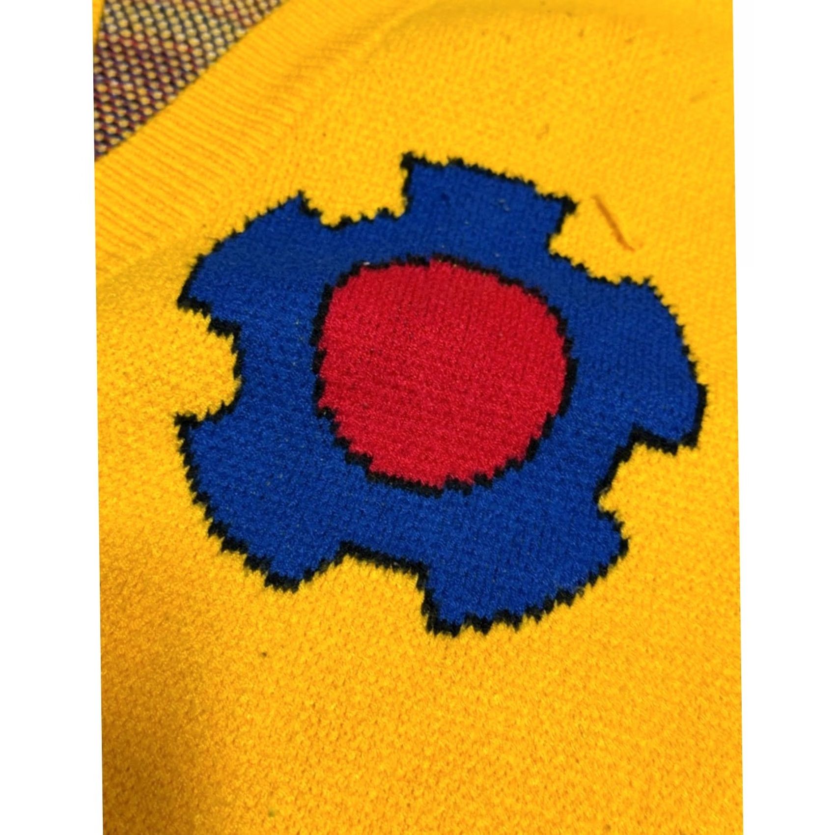 Steady Hands Steady Hands Heavy Knit Cardigan Sweater 3XL Yellow Blue Anime RARE Cardigan Men 3XL Yellow Blue Anime RARE Size US XXL / EU 58 / 5 - 3 Thumbnail