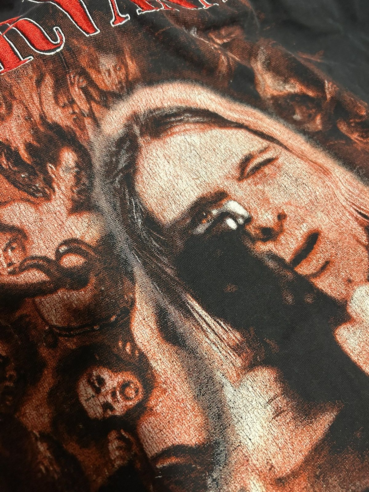 Vintage VINTAGE RARE NIRVANA KURT COBAIN EMBROIDED TEE SZ XL Size US XL / EU 56 / 4 - 13 Thumbnail