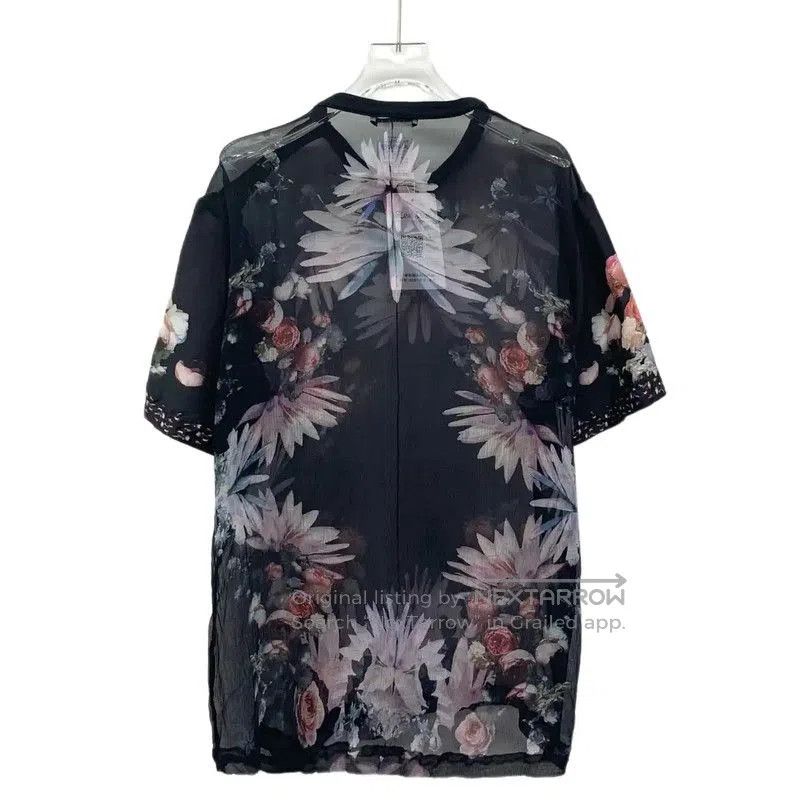 Givenchy Givenchy Black Silk Floral T-Shirt . Size XL / US 12-14 / IT 48-50 - 2 Thumbnail