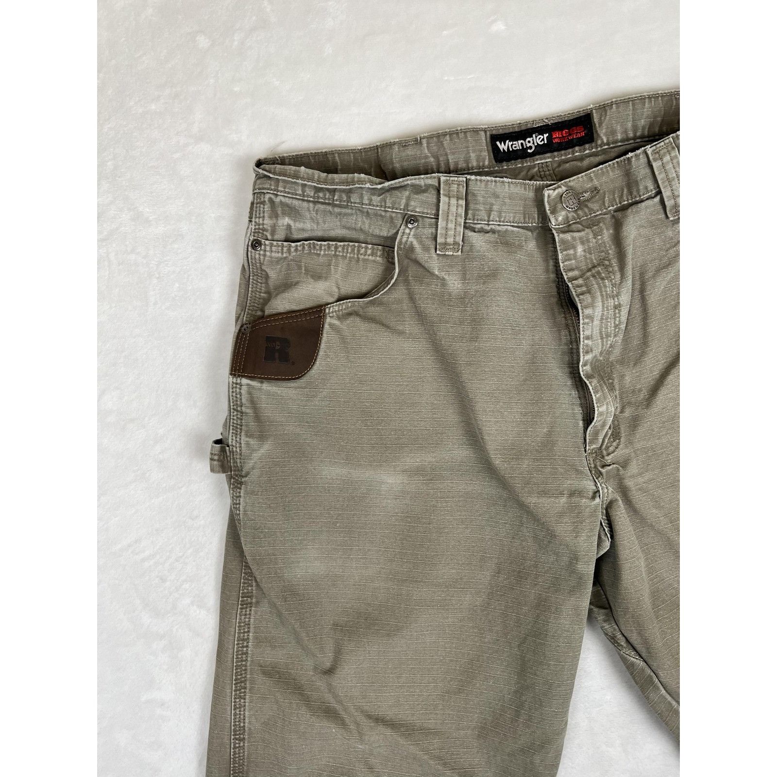 Wrangler Wrangler Riggs Workwear Pants Mens 40x30 Green Carpenter Uti Size US 40 / EU 56 - 3 Thumbnail