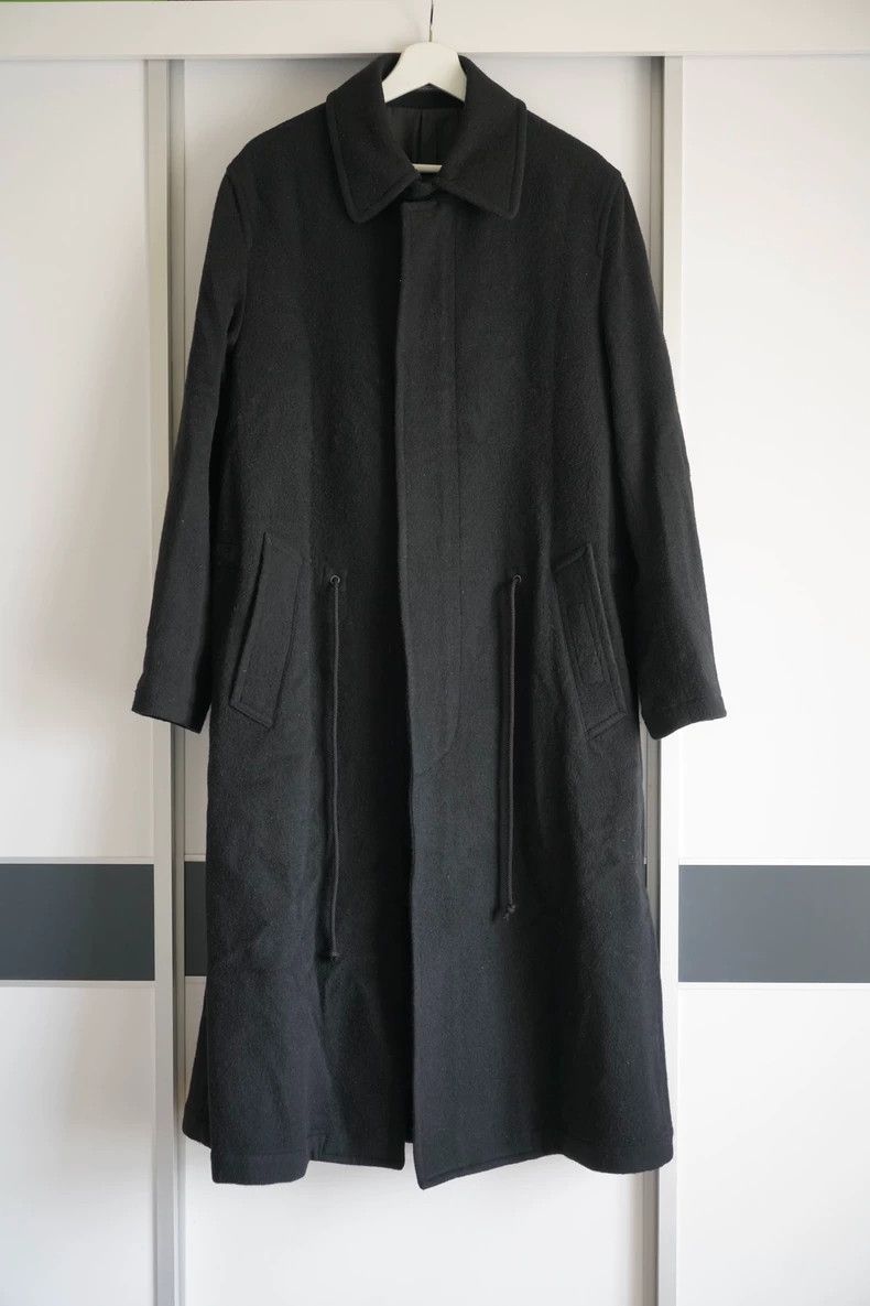 Yohji Yamamoto Yohji Yamamoto Wool Coat with Drawstring Closure Size US S / EU 44-46 / 1 - 1 Thumbnail