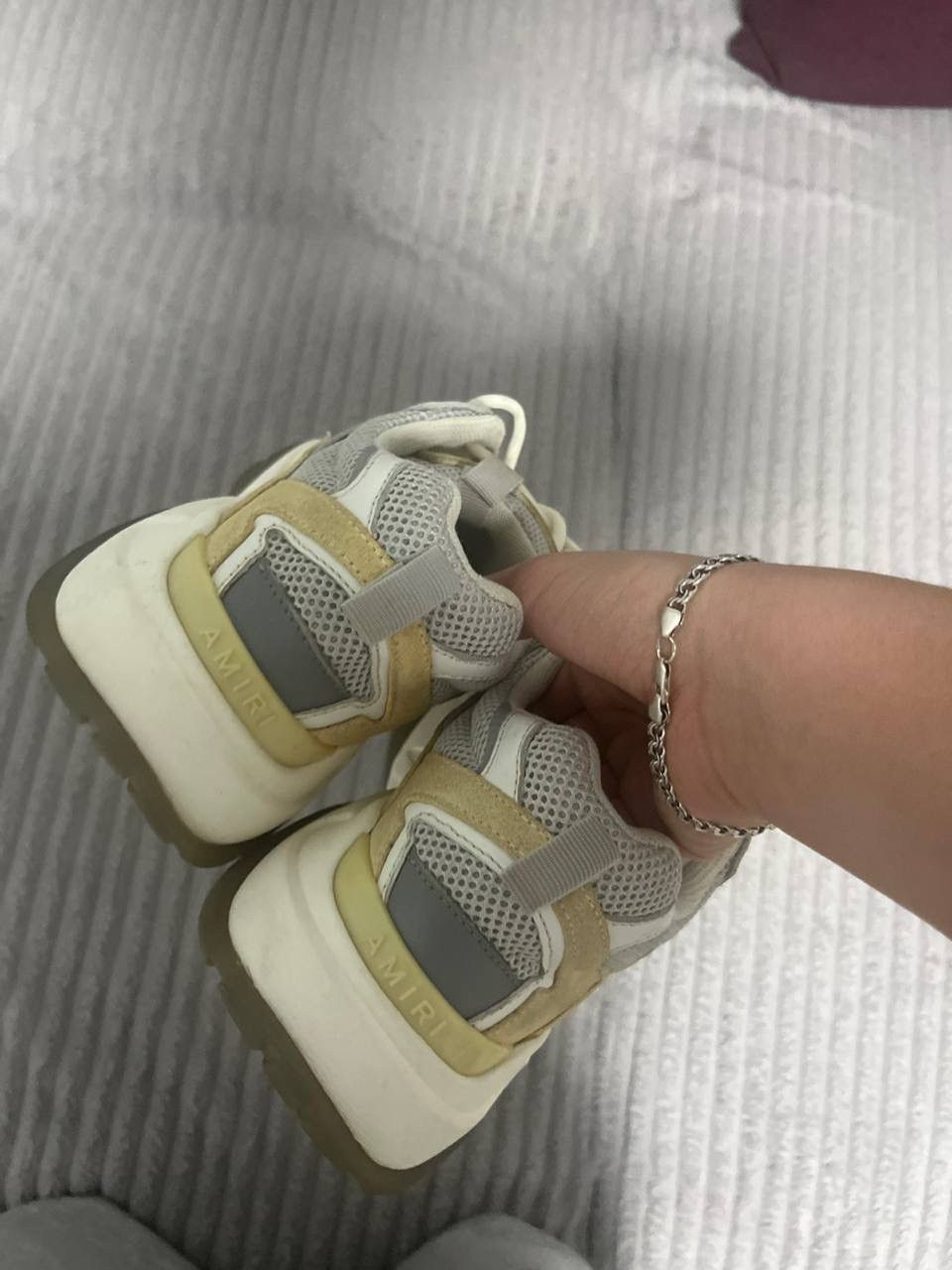 Amiri AMIRI BONE RUNNER cream Size US 10 / EU 43 - 4 Thumbnail