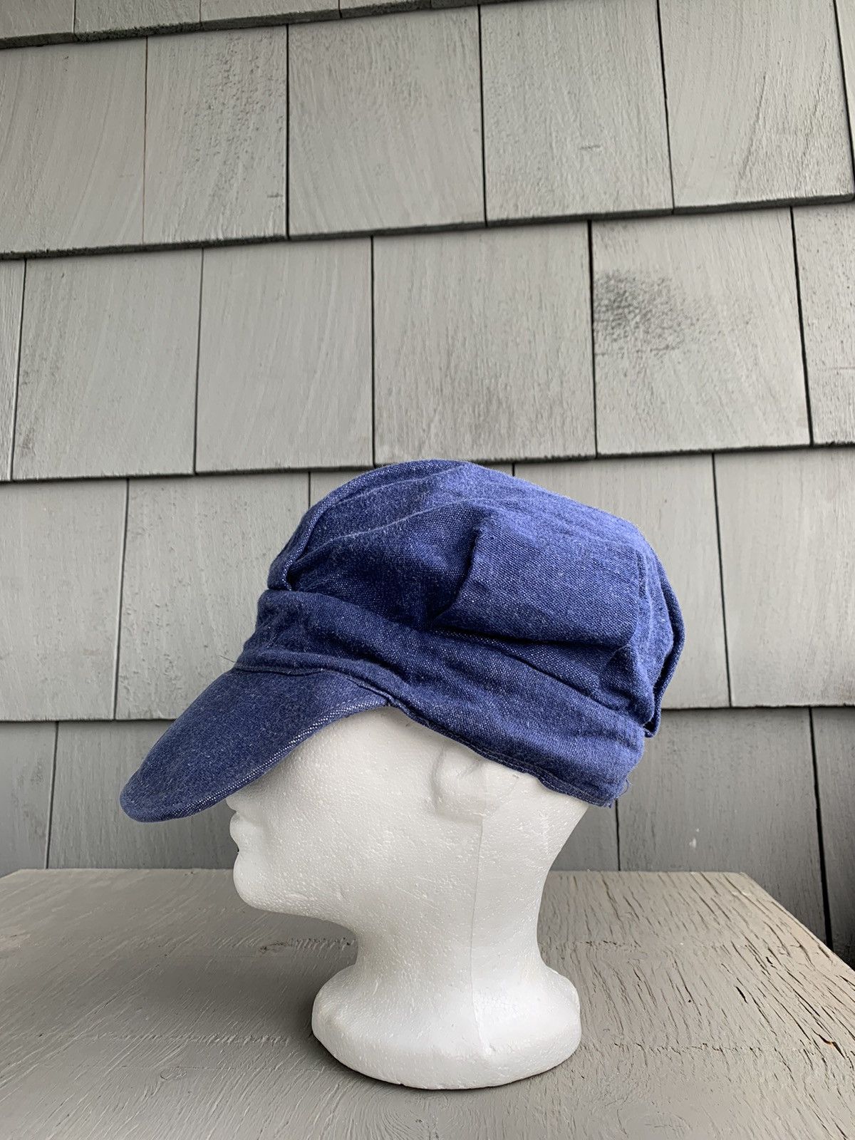 Levi's × Oshkosh × Vintage True Vintage Denim Hat Jean Cap Hickory Sanfordized Railway Size ONE SIZE - 9 Thumbnail