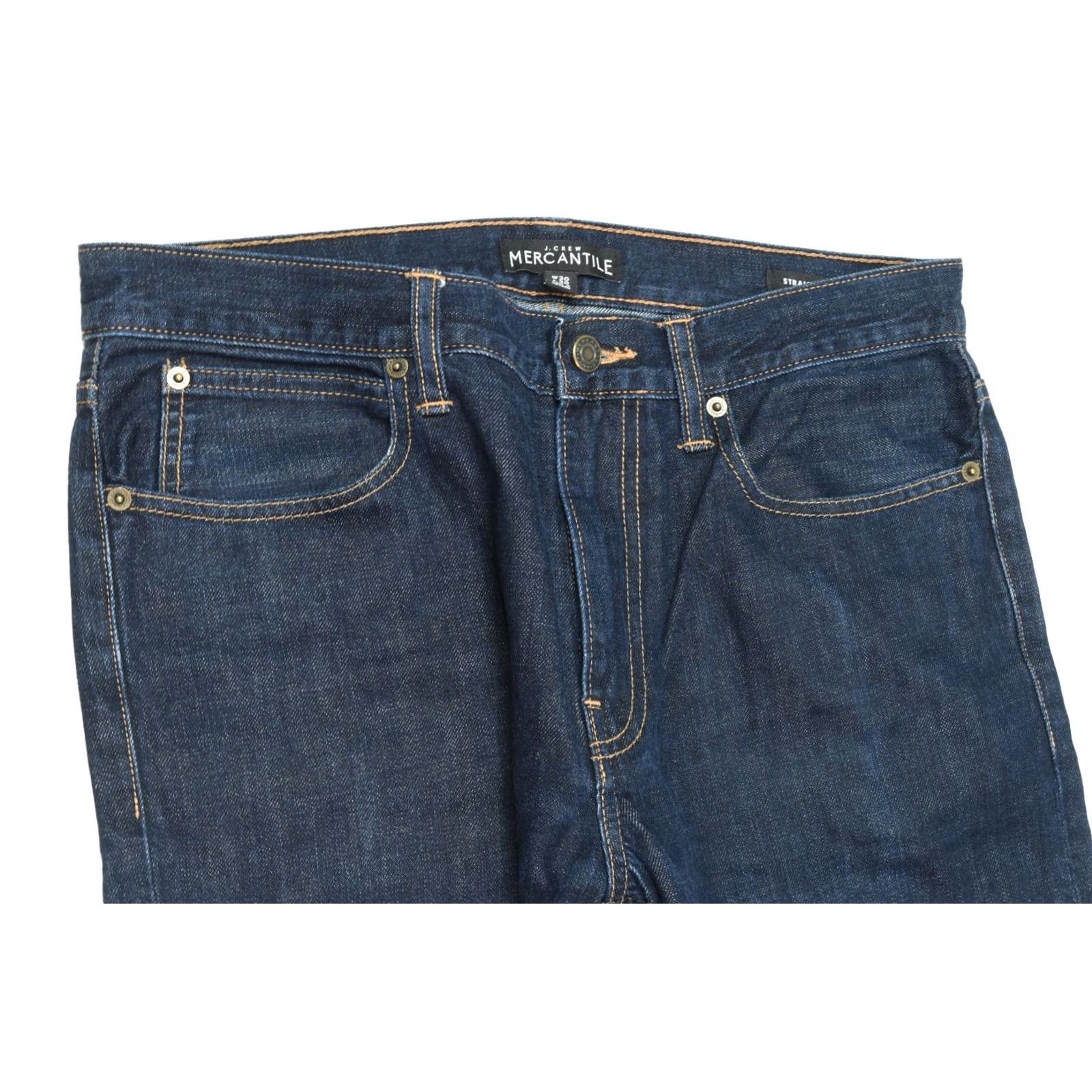 J.Crew J.CREW Jeans Slim Straight Leg Mens 30x30 Blue Rinse Denim 100% Cotton Mid Rise Zip Pocket 5-Pocket Design Regular Fit Shirt? Size US 30 / EU 46 - 3 Thumbnail