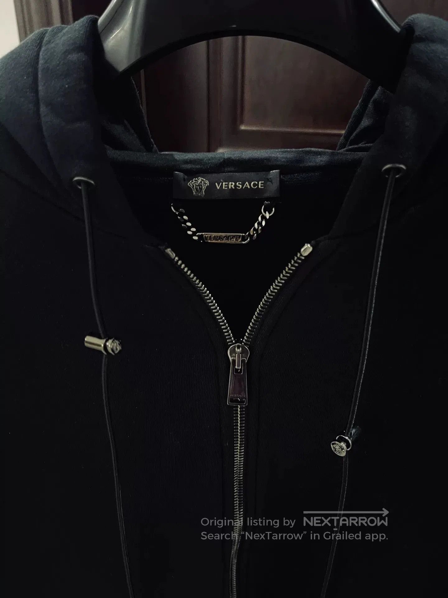Versace Versace Black Hooded Sweatshirt with Medusa. Size XS / US 0-2 / IT 36-38 - 3 Thumbnail